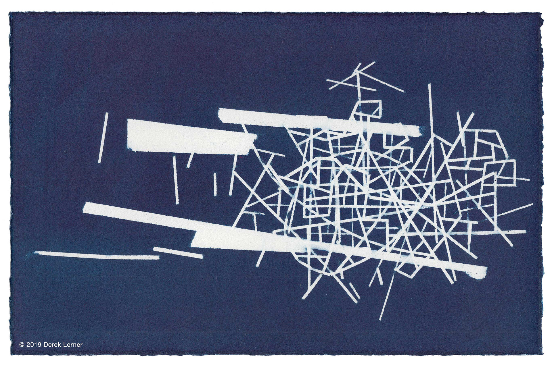 Asvirus 106, 2019 Ink on paper 6.5" x 10" (16.5cm x 25.4cm) © 2019 Derek Lerner