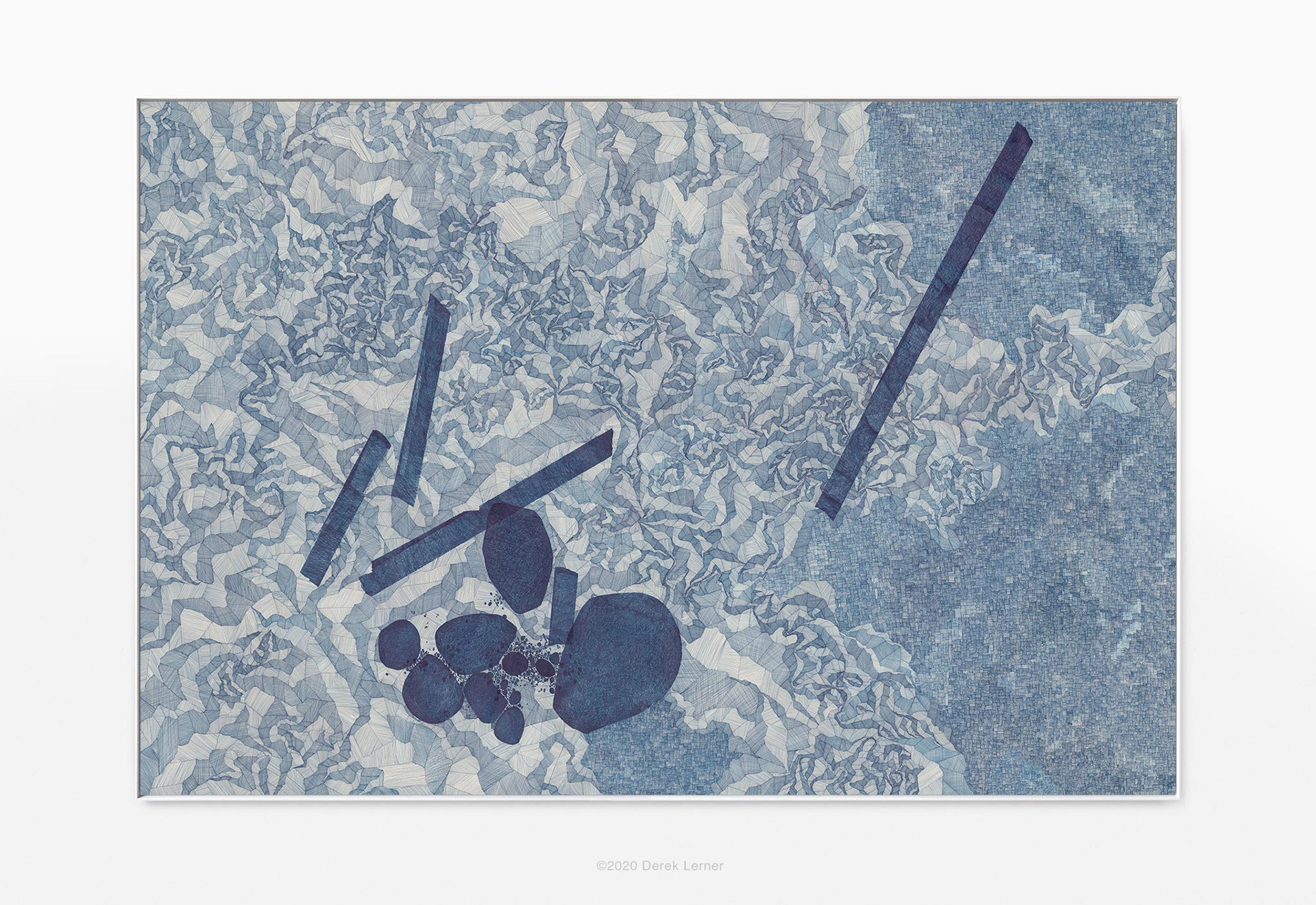 Asvirus 122 by Derek Lerner, 2020 Ink on paper 59" x 87" (1.5m x 2.2m)