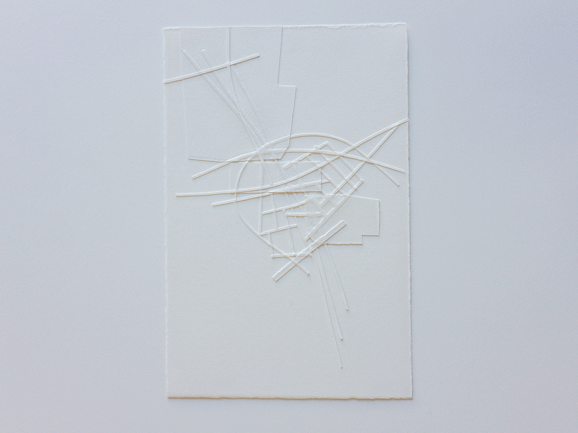2019122001 artwork by Derek Lerner, 2019 Paper and acid free adhesive on paper 10" x 6.5" (25.4cm x 16.5cm)