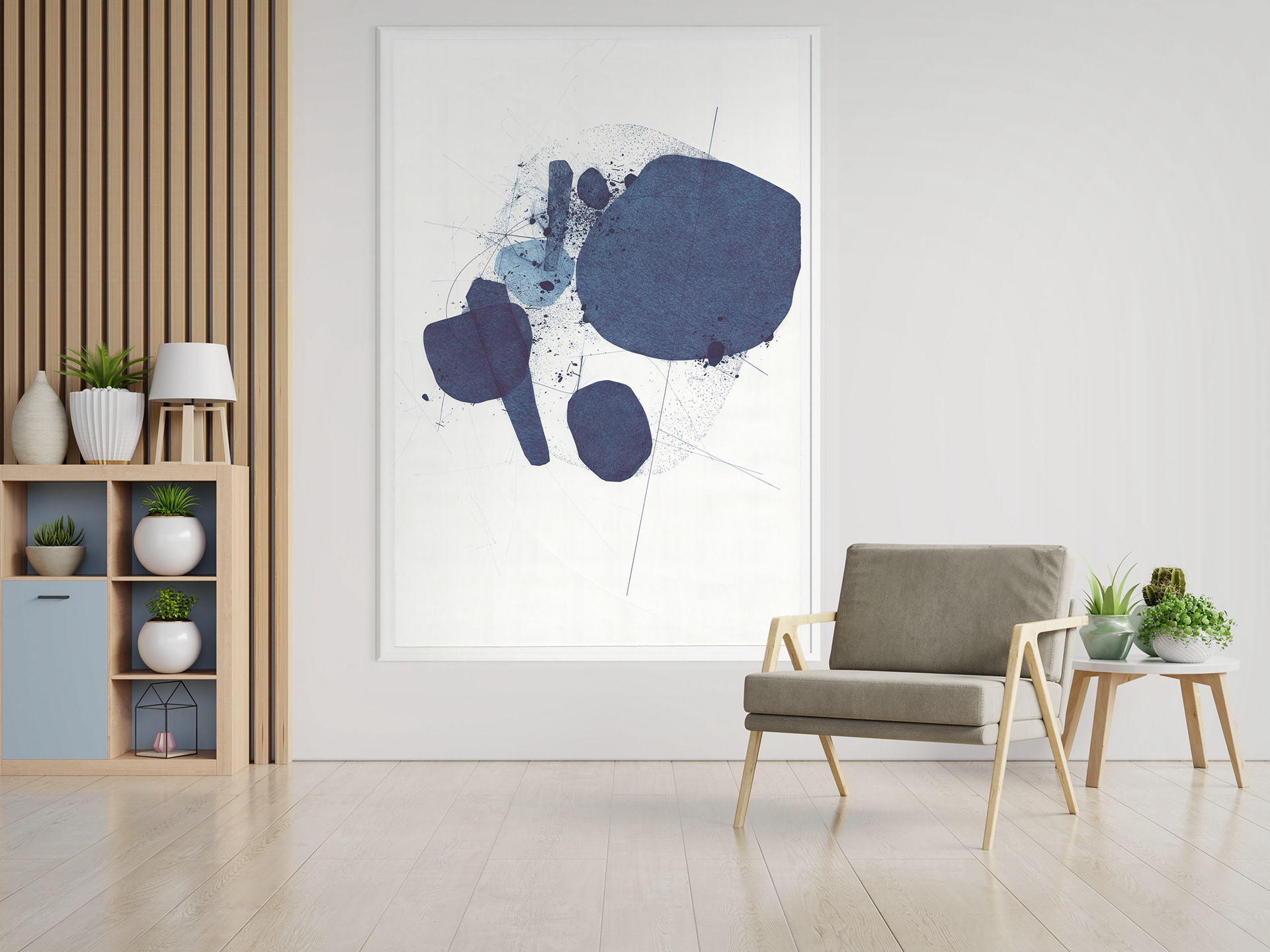 Asvirus 141, 2022 Ink on paper 63" x 42" ( 160cm x 107cm)