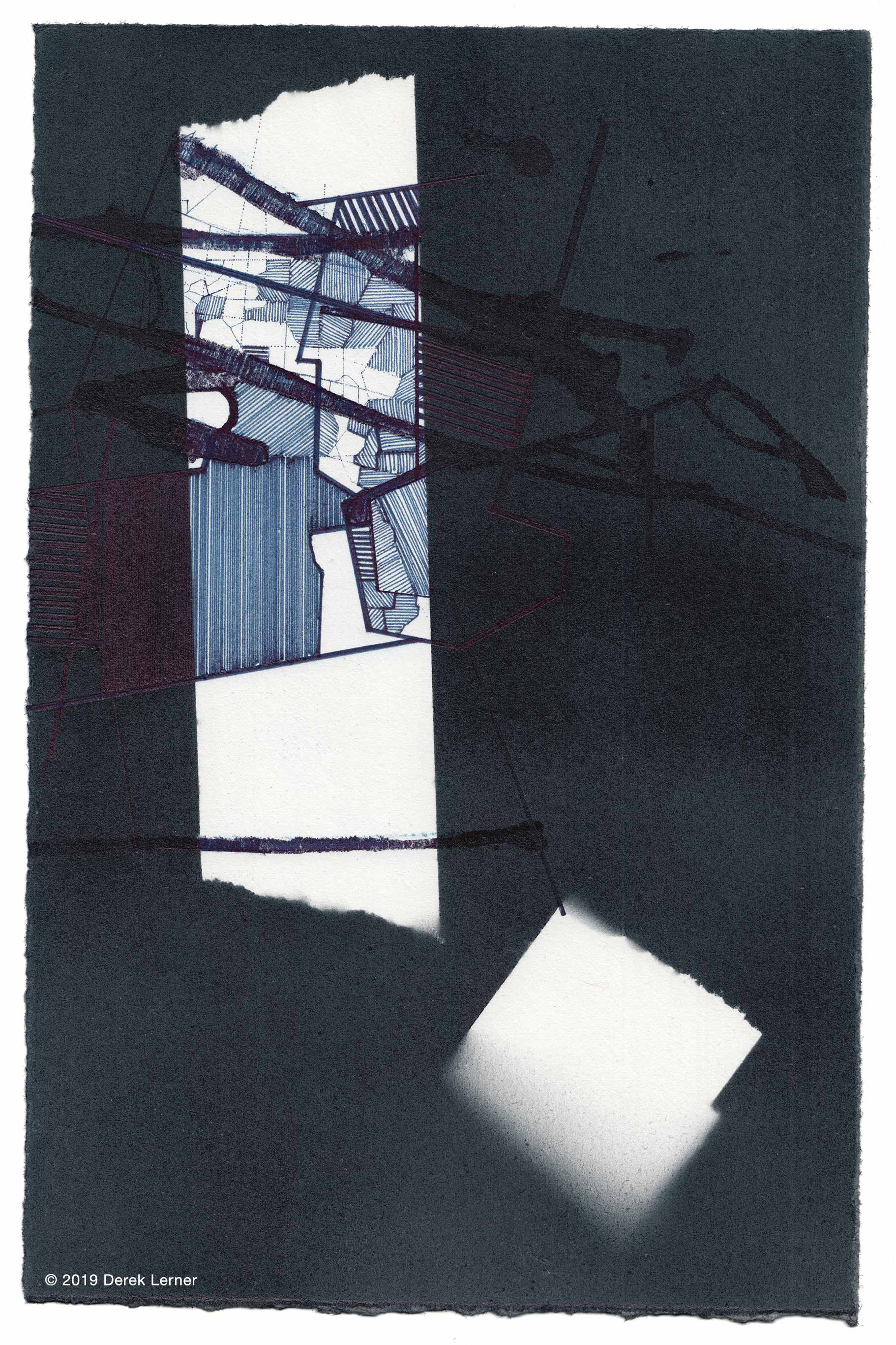 Asvirus 108, 2019 Ink on paper 10" x 6.5" (25.4cm x 16.5cm) © 2019 Derek Lerner