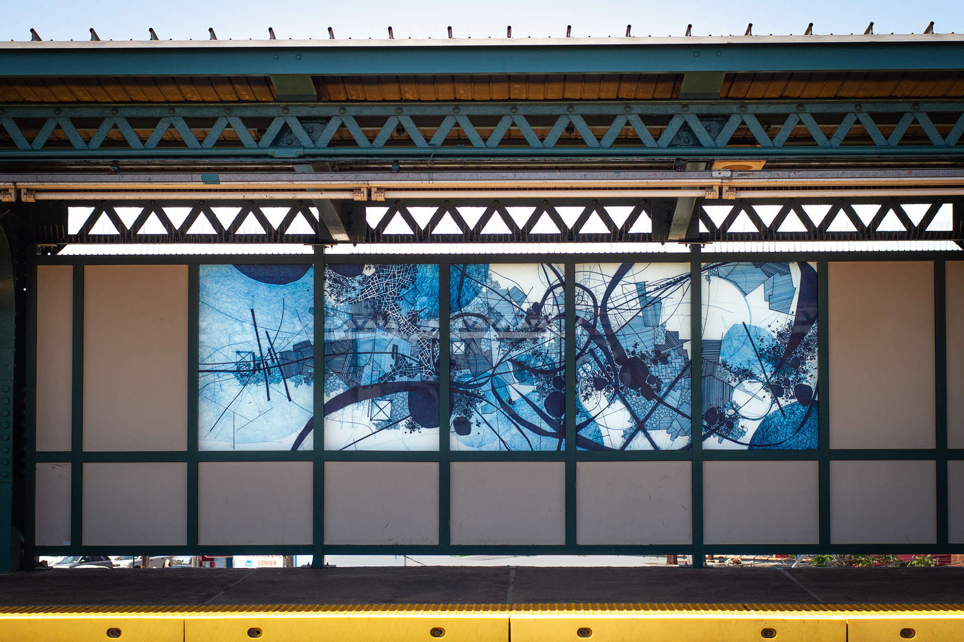 MTA permanent public art commission : Avenue X subway station, Brooklyn