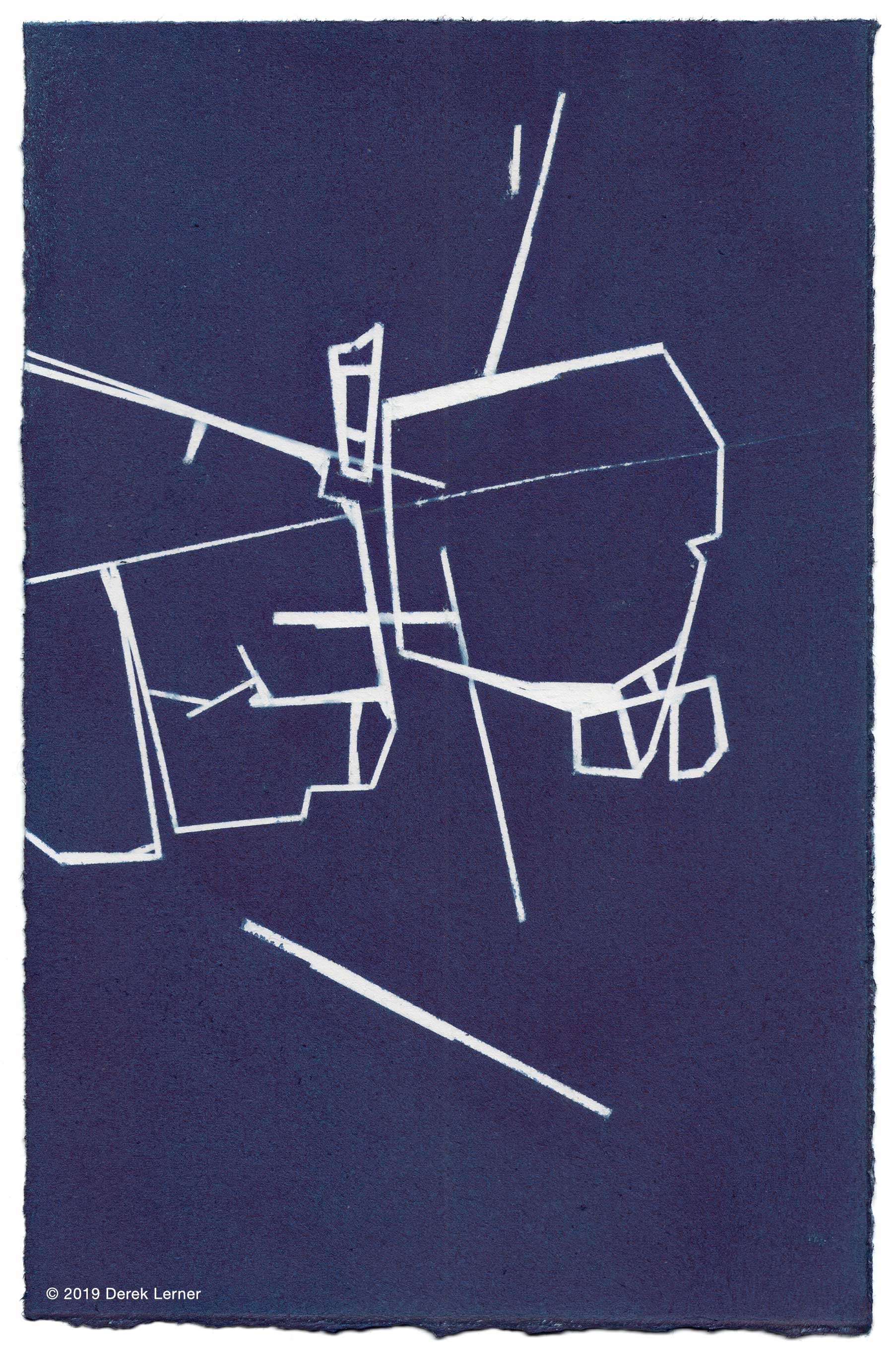 Asvirus 104, 2019 Ink on paper 10" x 6.5" (25.4cm x 16.5cm) © 2019 Derek Lerner