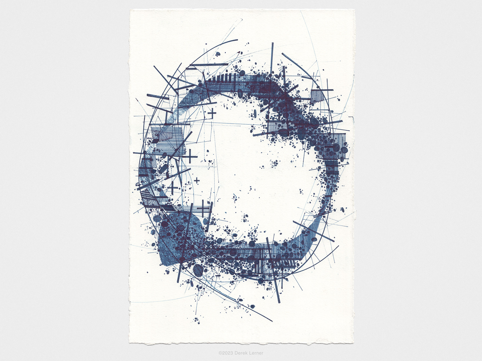 Asvirus 145, 2023 Ink on paper 10" x 6.5" (25.4cm x 16.5cm)