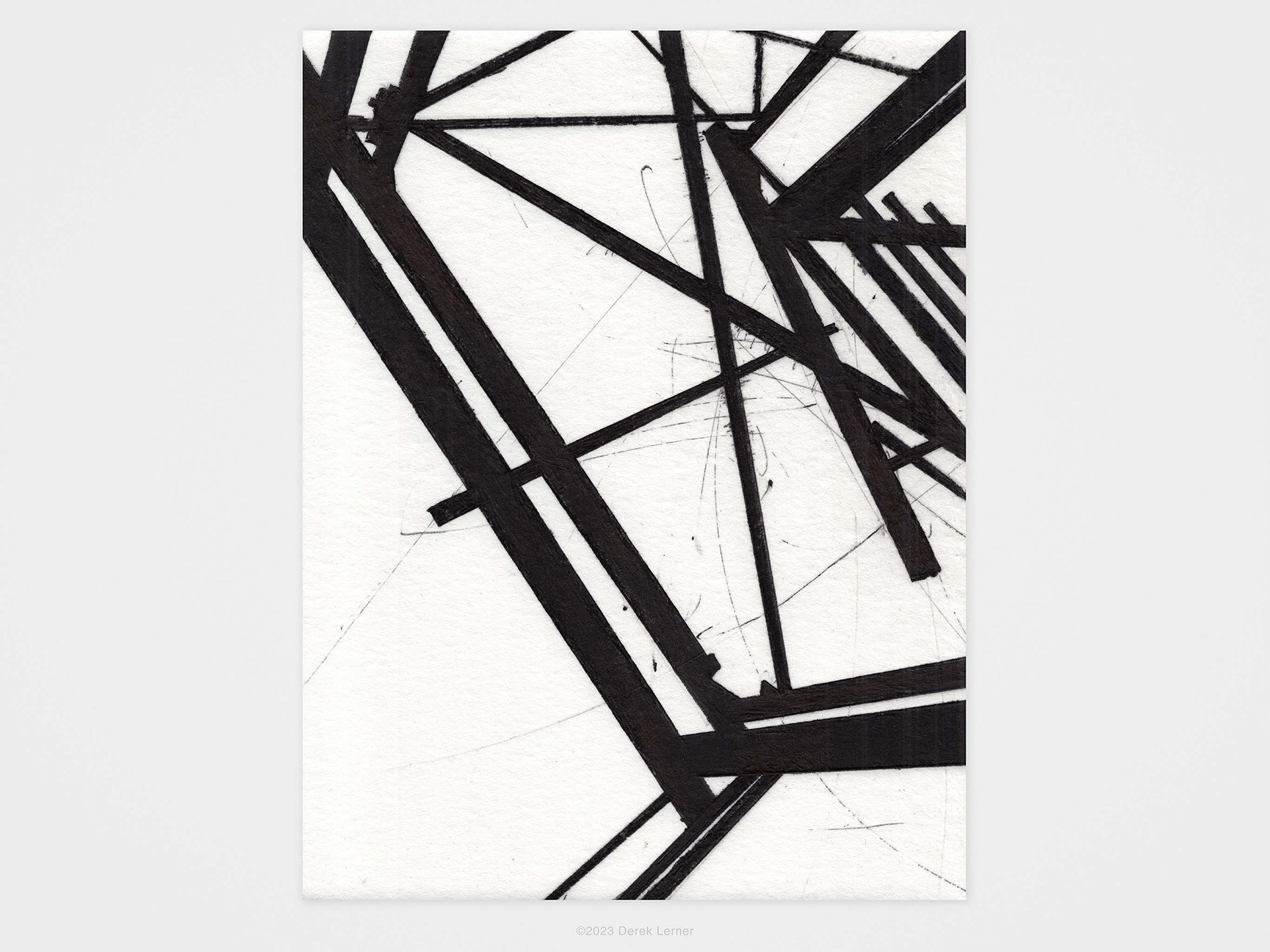 Construct 3, 2023 Ink on paper 11" x 8.5" (27.94cm x 20.32cm)