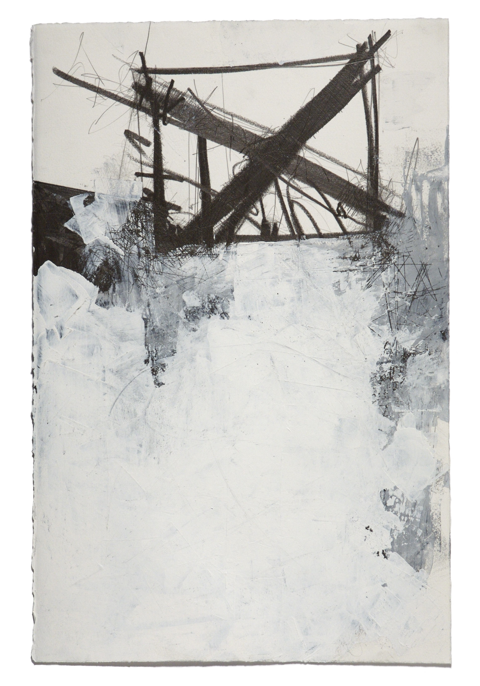 Invisible Persuasion, Derek Lerner 2006 Graphite, gesso and wax on paper 20" x 13" (51cm x 33cm)