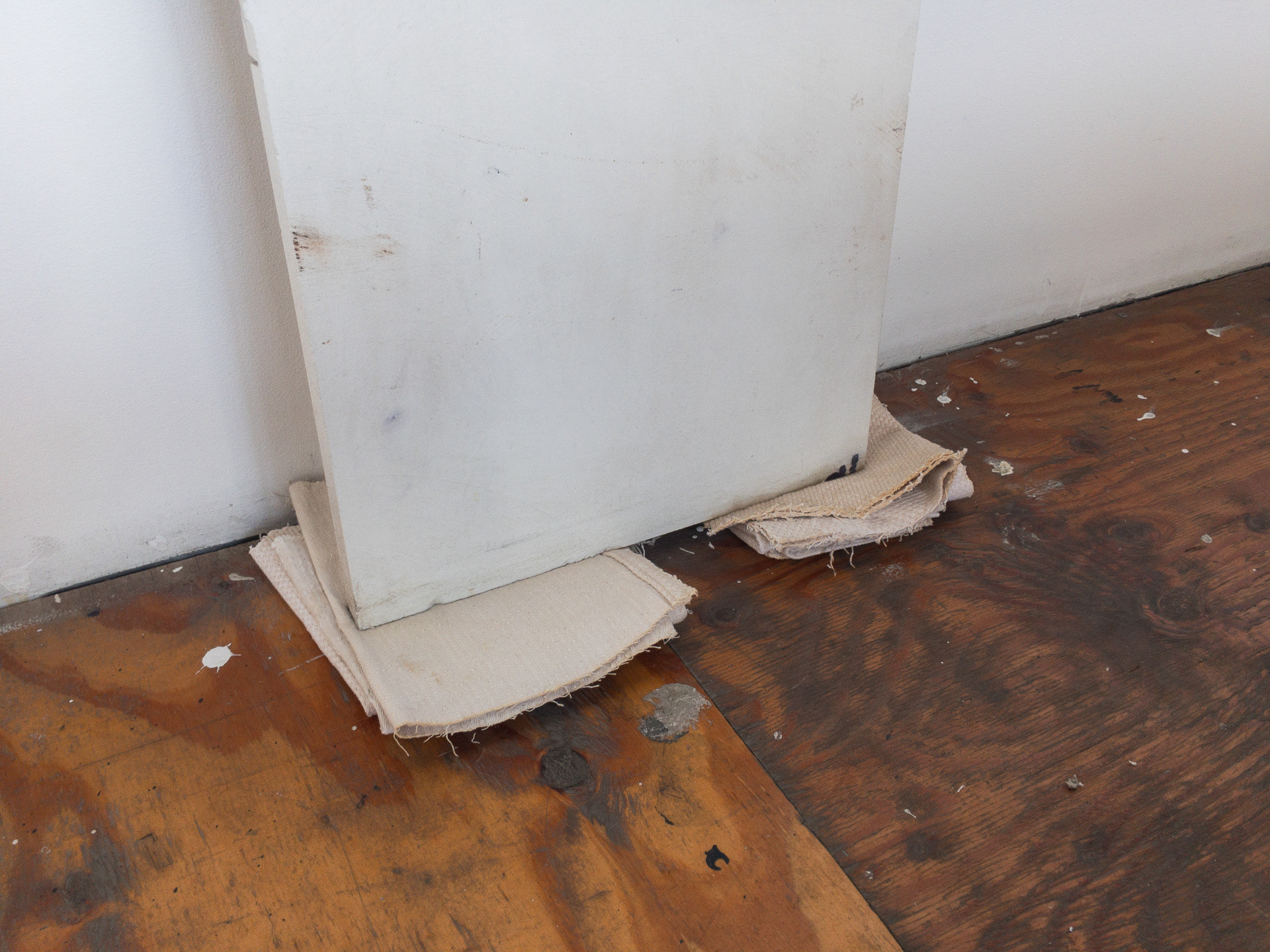 Detail of Terabyte, 2019, Graphite, engineered marble and varnish 44.5" x 16" x 1" (113.03cm x 40.64 cm x 2.54cm)