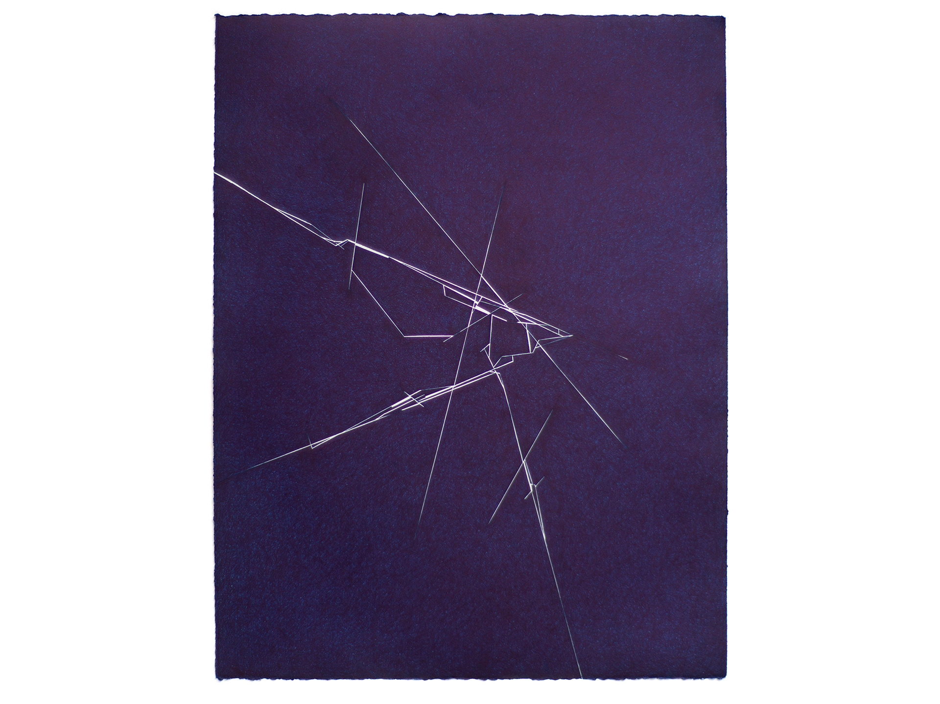 Derek Lerner, Fracture 13, 2015 Ink on paper 26" x 20" (66cm x 51cm)