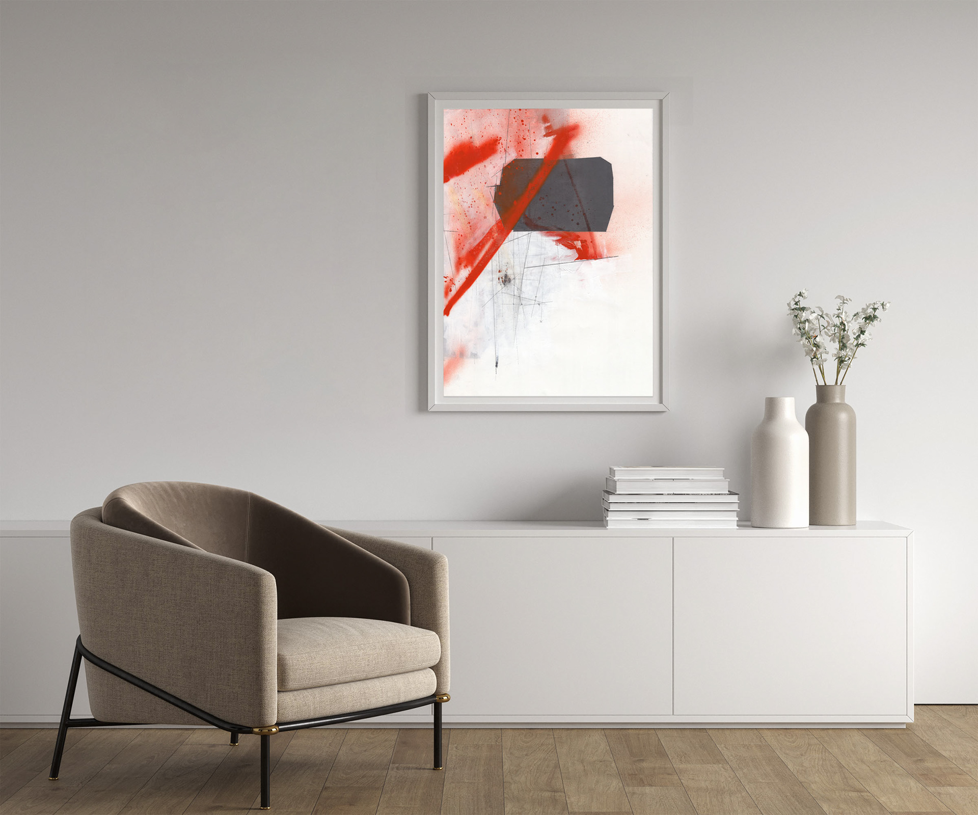 2022011501, 2022 Mixed media on paper 30" x 22" (76cm x 56cm)