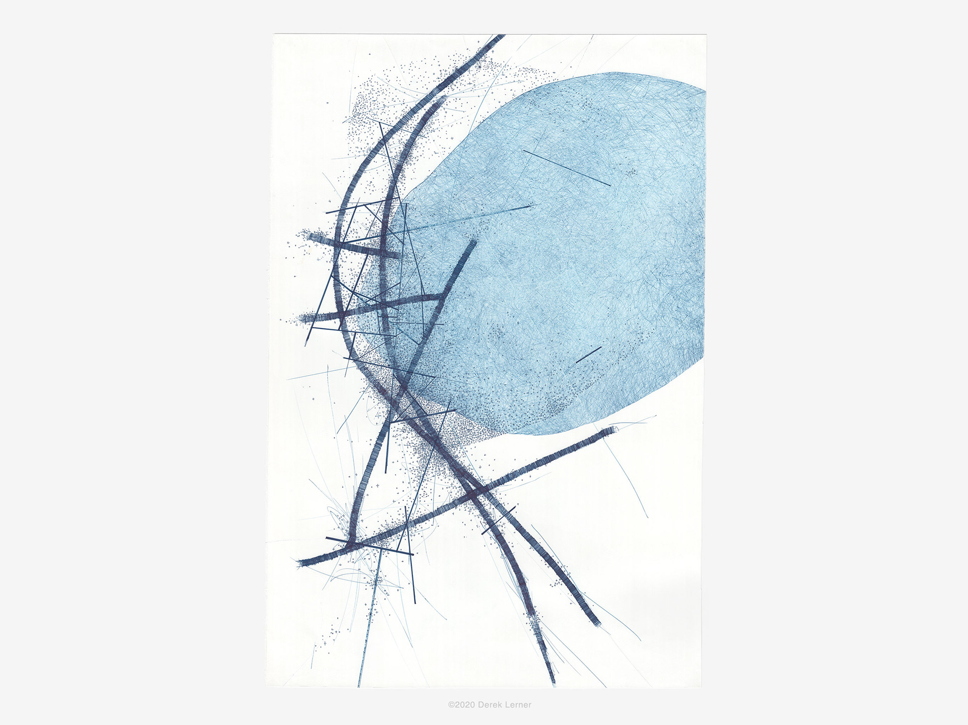 Asvirus 127, 2020 Ink on paper 36" x 24" (91.44cm x 60.96cm)