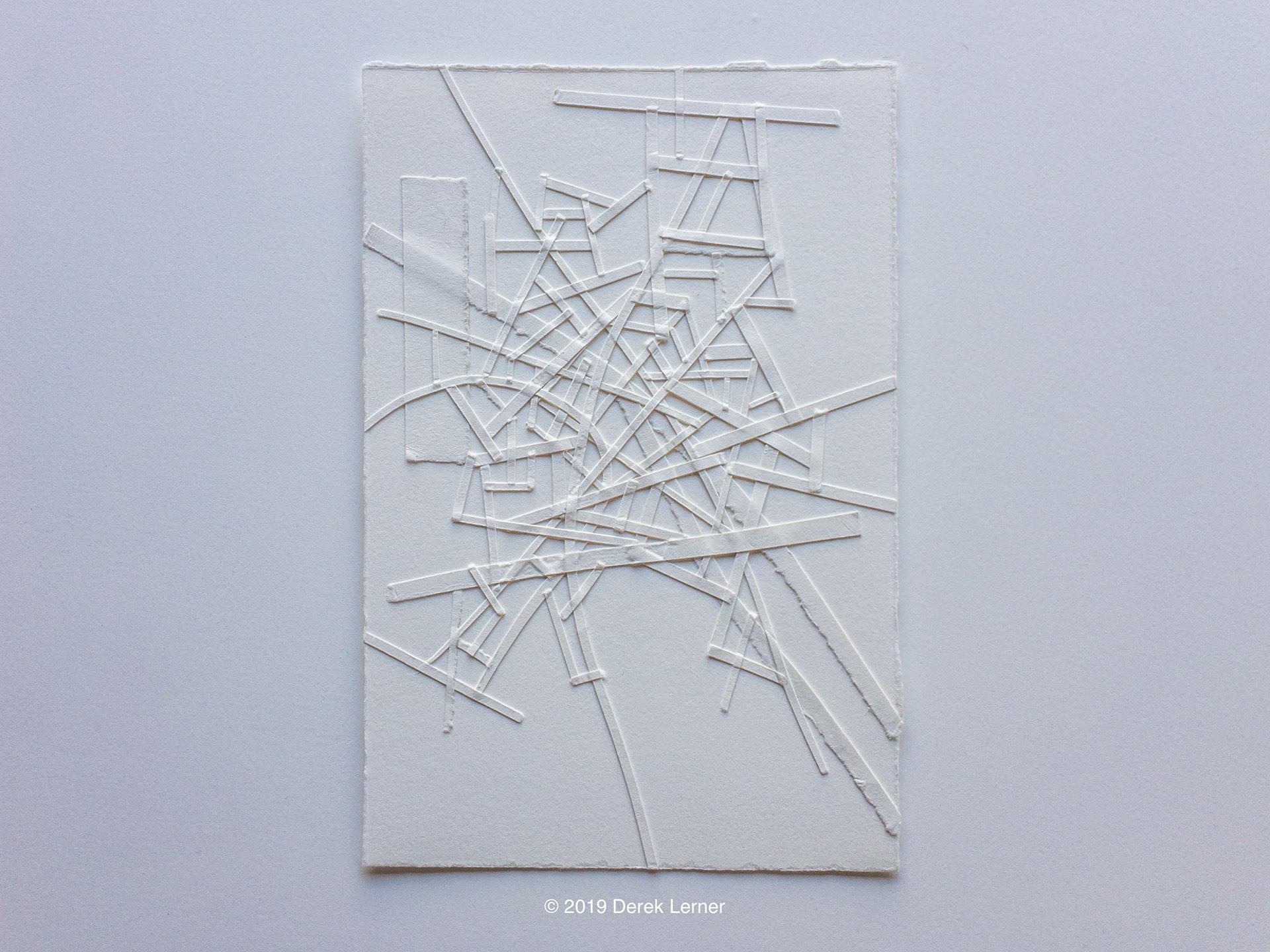 2019121301 by Derek Lerner 2019 Paper and acid free adhesive on paper 10" x 6.5" (25.4cm x 16.5cm)