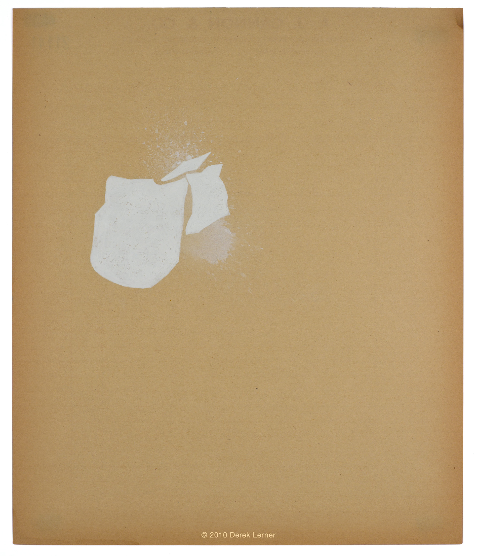 Glacial Retreat 11, 2010 Ink on paper 10" x 8.375" (25.4 x 21.2725 cm) © 2010 Derek Lerner