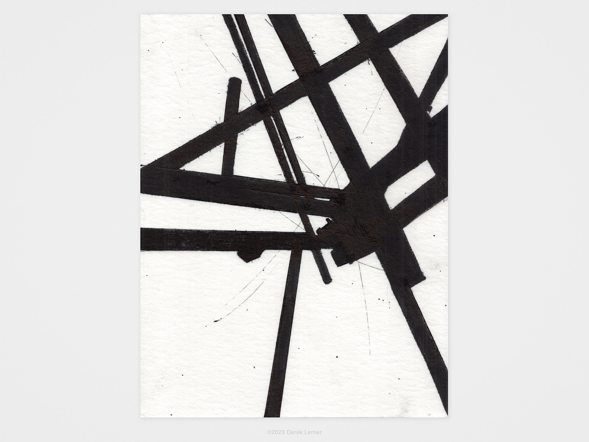 Construct 2, 2023 Ink on paper 11" x 8.5" (27.94cm x 20.32cm)