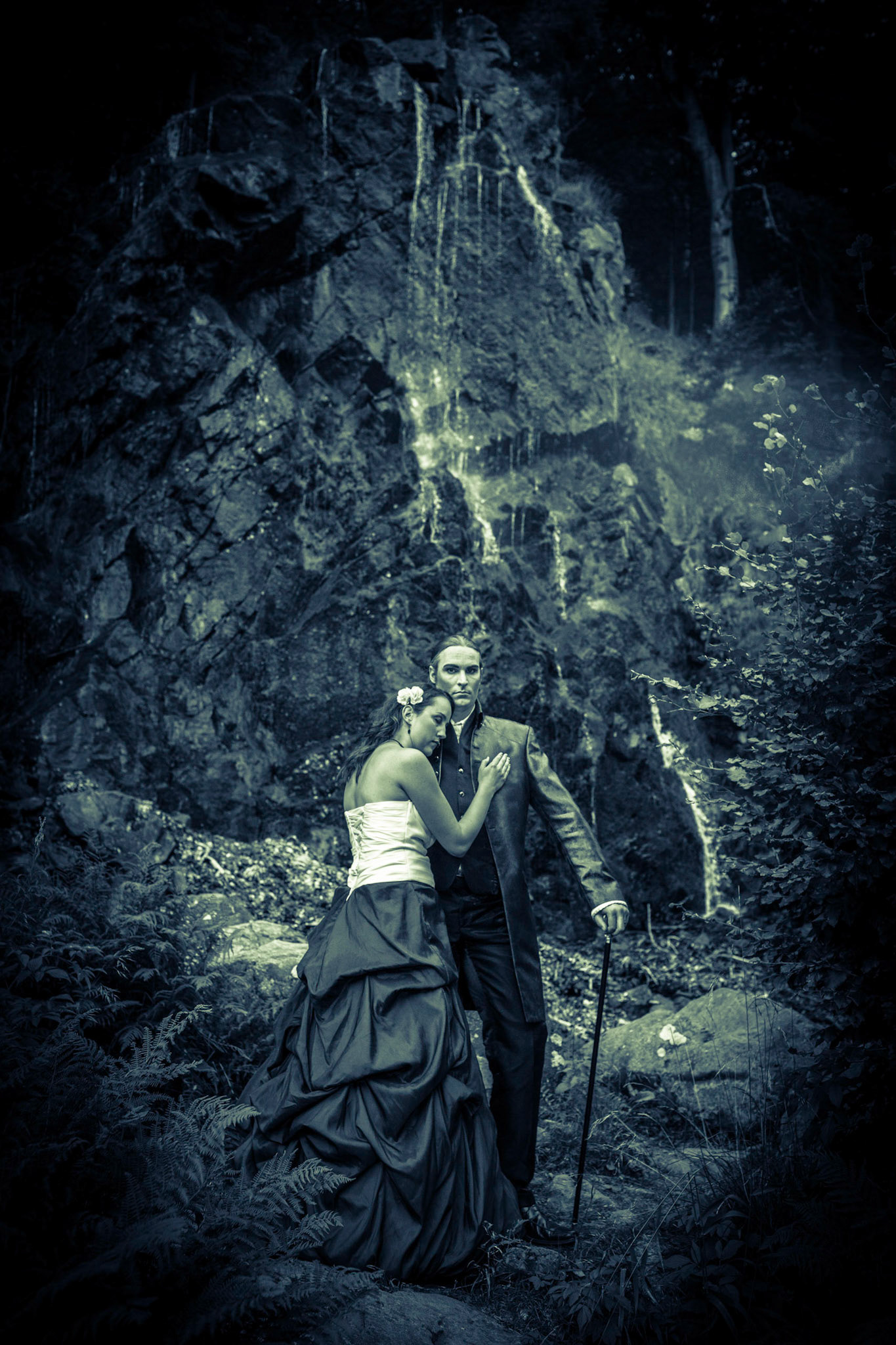 Shooting vom 3. August 2013 am Radau Wasserfall bei Bad Harzburg. Vampire Style best of