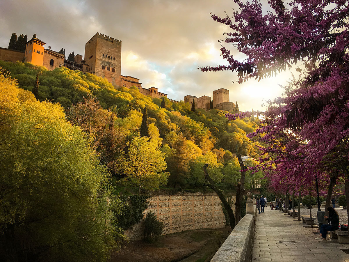 The Alhambra at Sunset - Granada, Spain