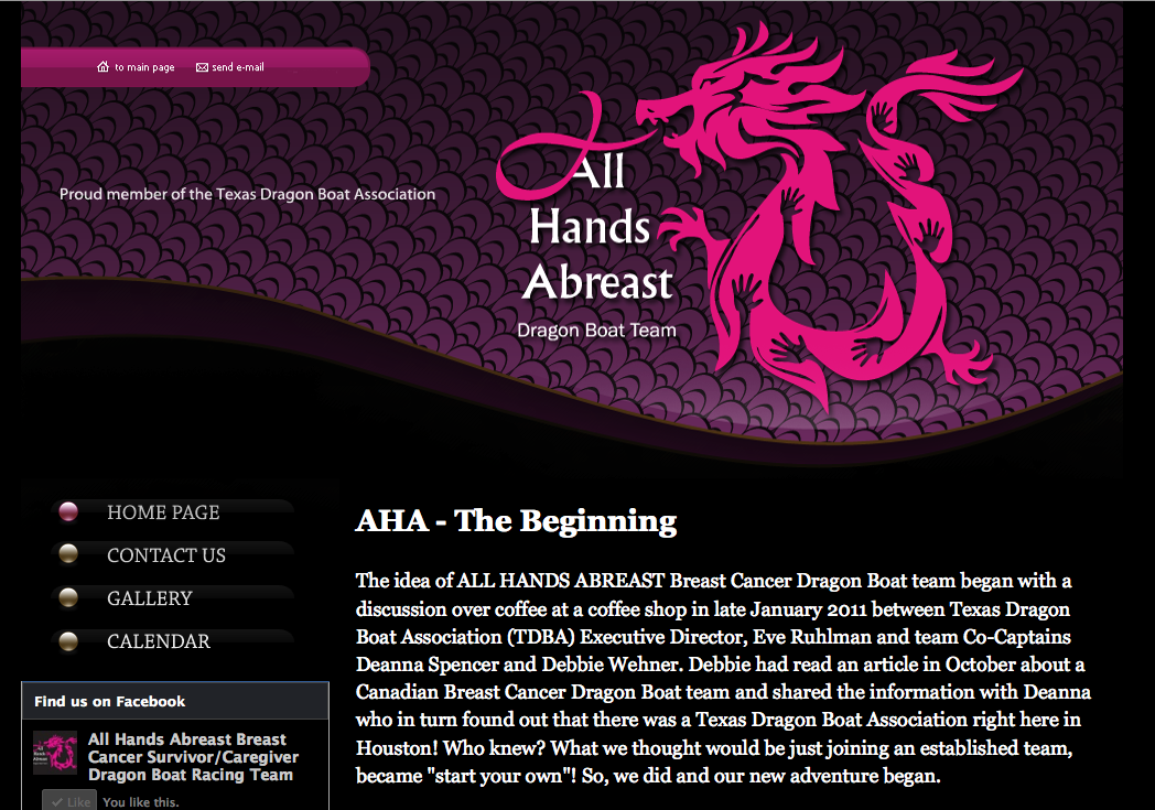 Web design and training for client to update their own site.