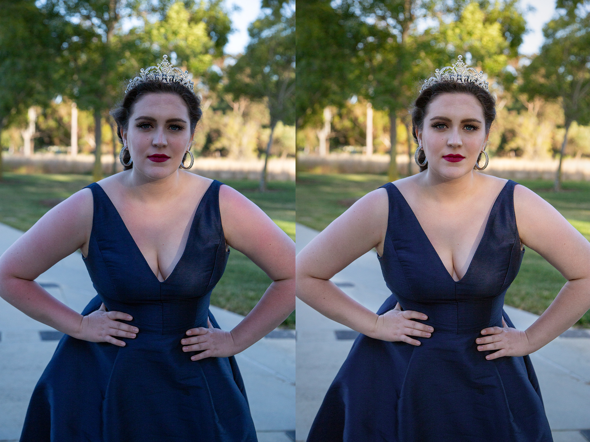 Beauty Edit - Color and skin texture correction.
