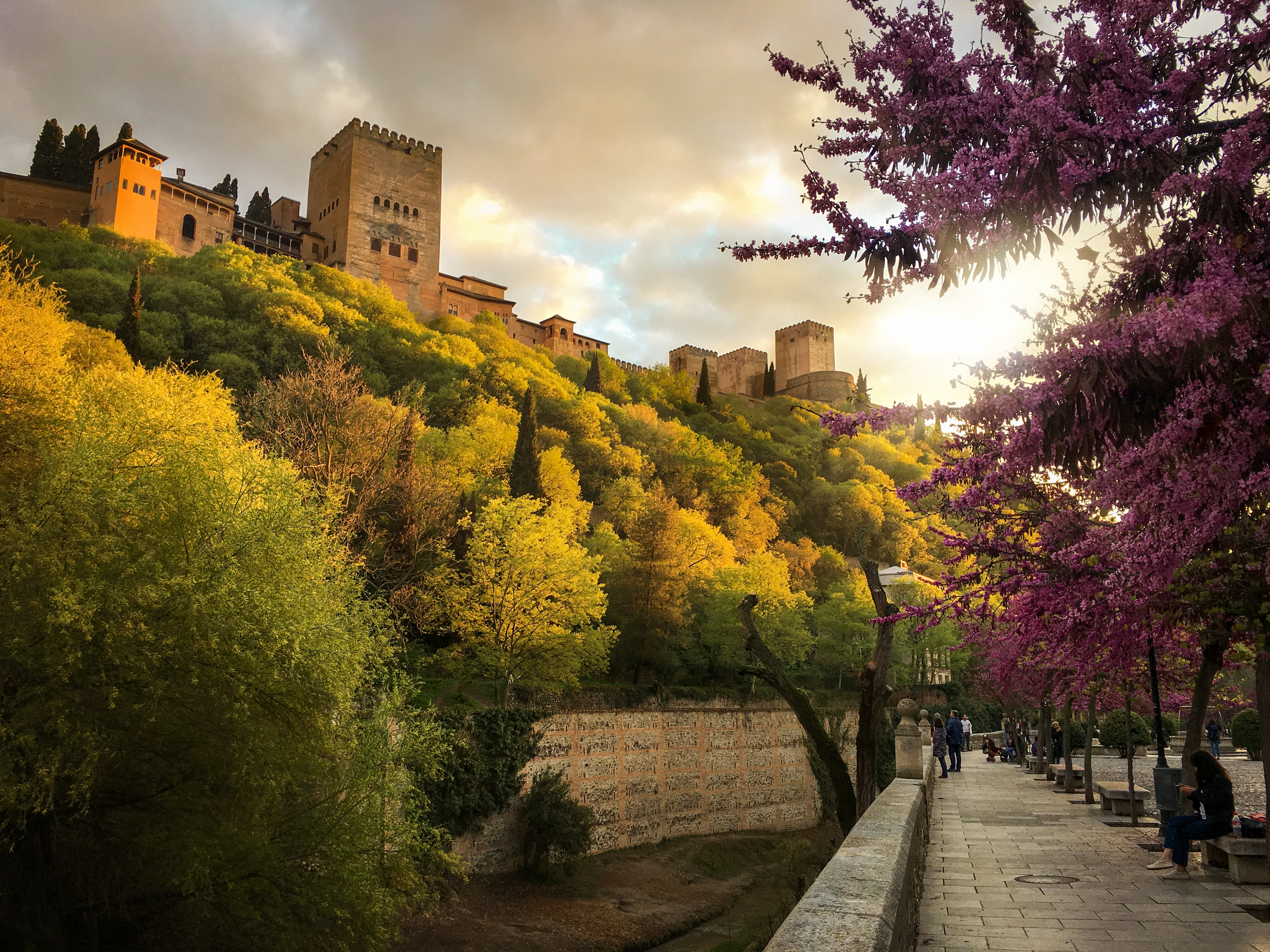 The Alhambra at Sunset - Granada, Spain