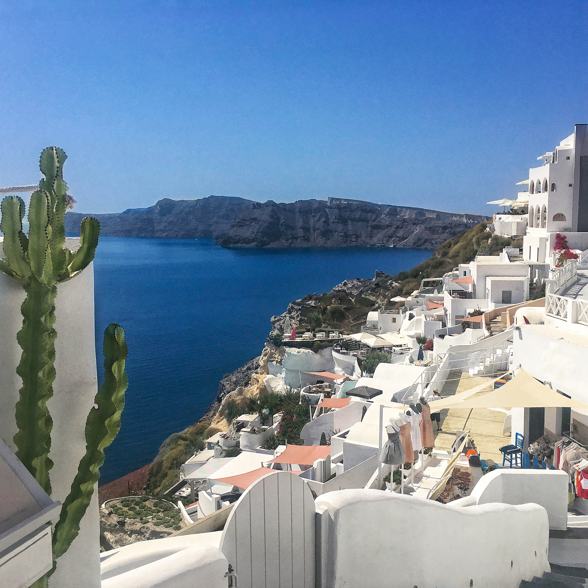 The Coastline of Oia - Santorini, Greece
