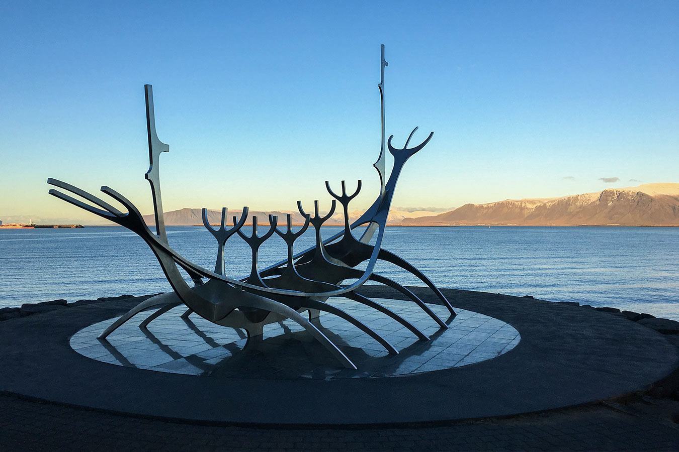 Solfar The Sun Voyager, sculpture by Jon Gunnar Arnason- Reykjavik, Iceland
