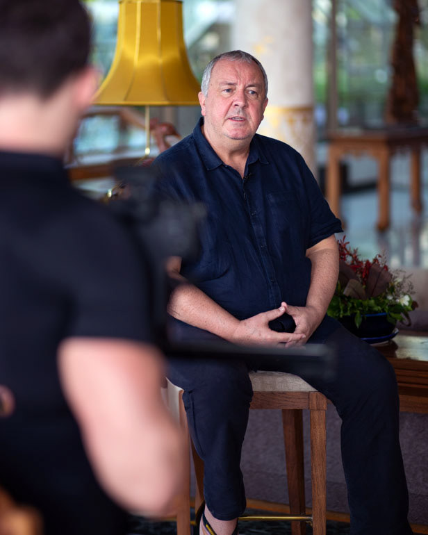 A rare BTS shot of me!