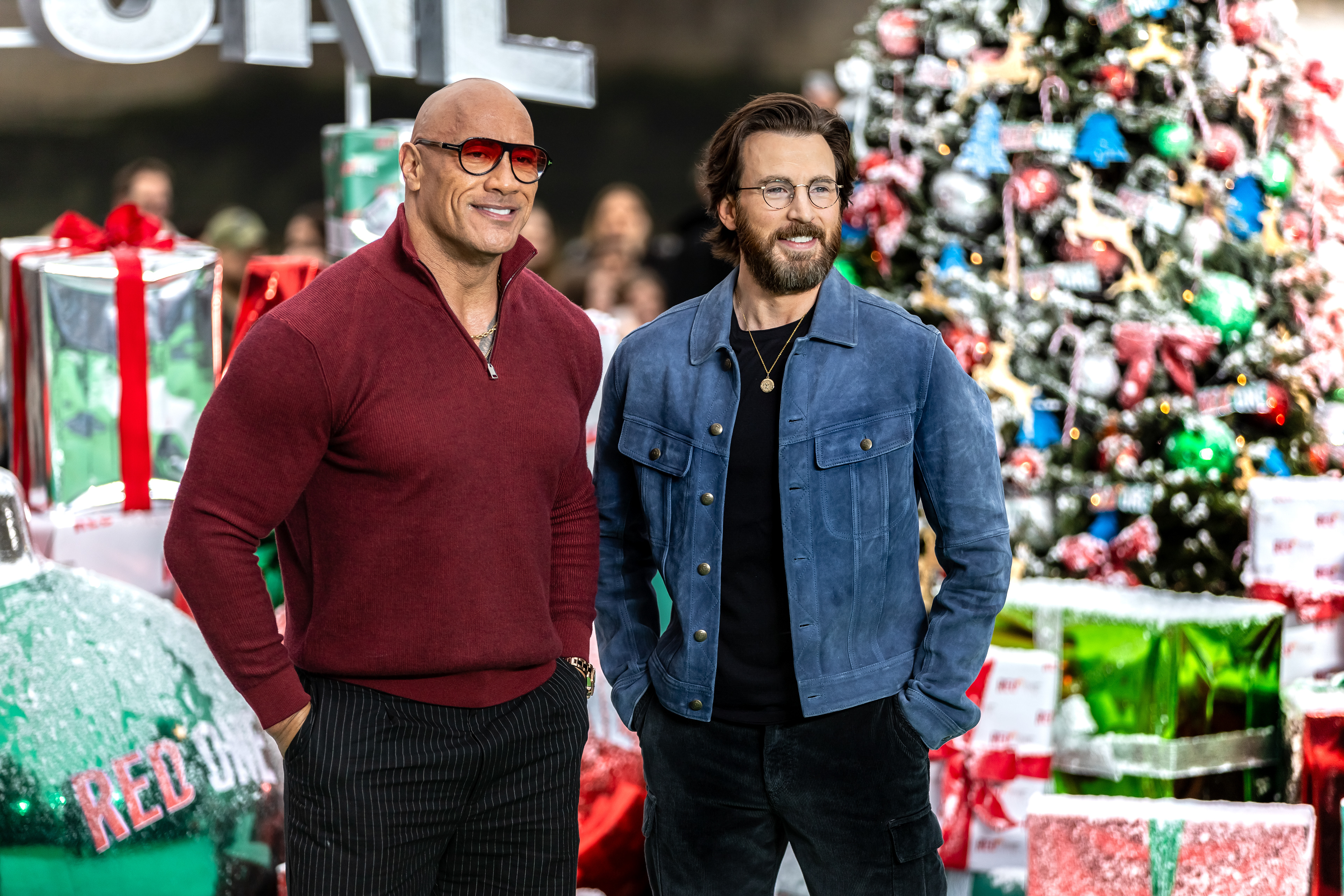 Dwayne Johnson & Chris Evans