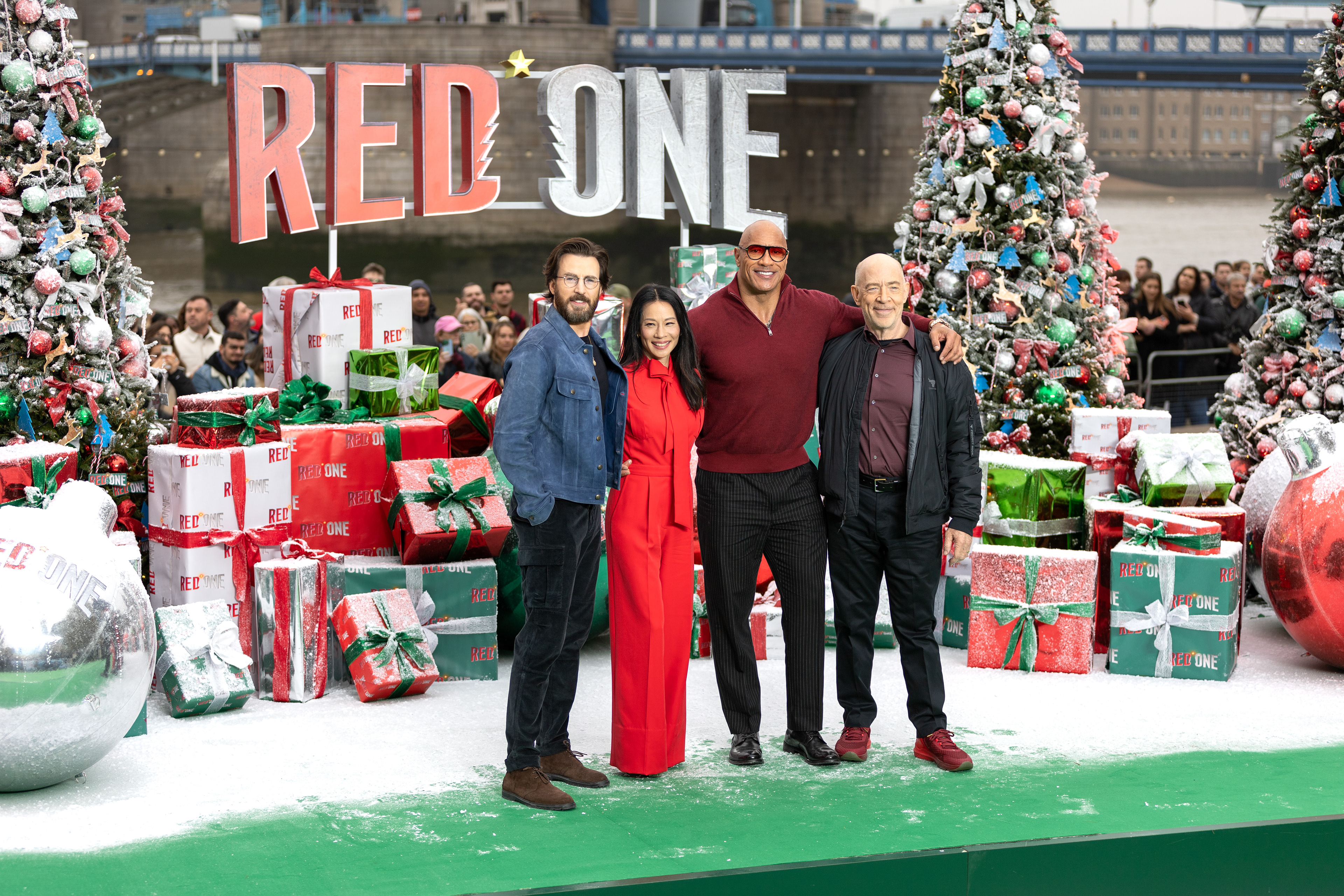 Chris Evans, Lucy Liu, Dwayne Johnson, J.K. Simmons