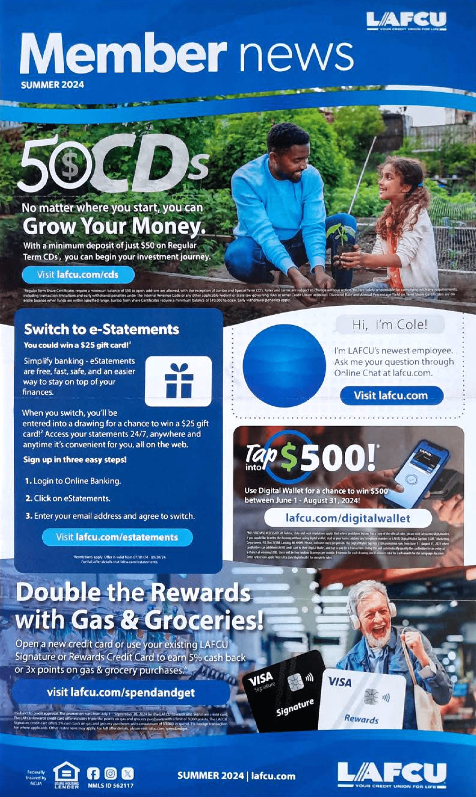 Seasonal newsletters (designed for digital & print)