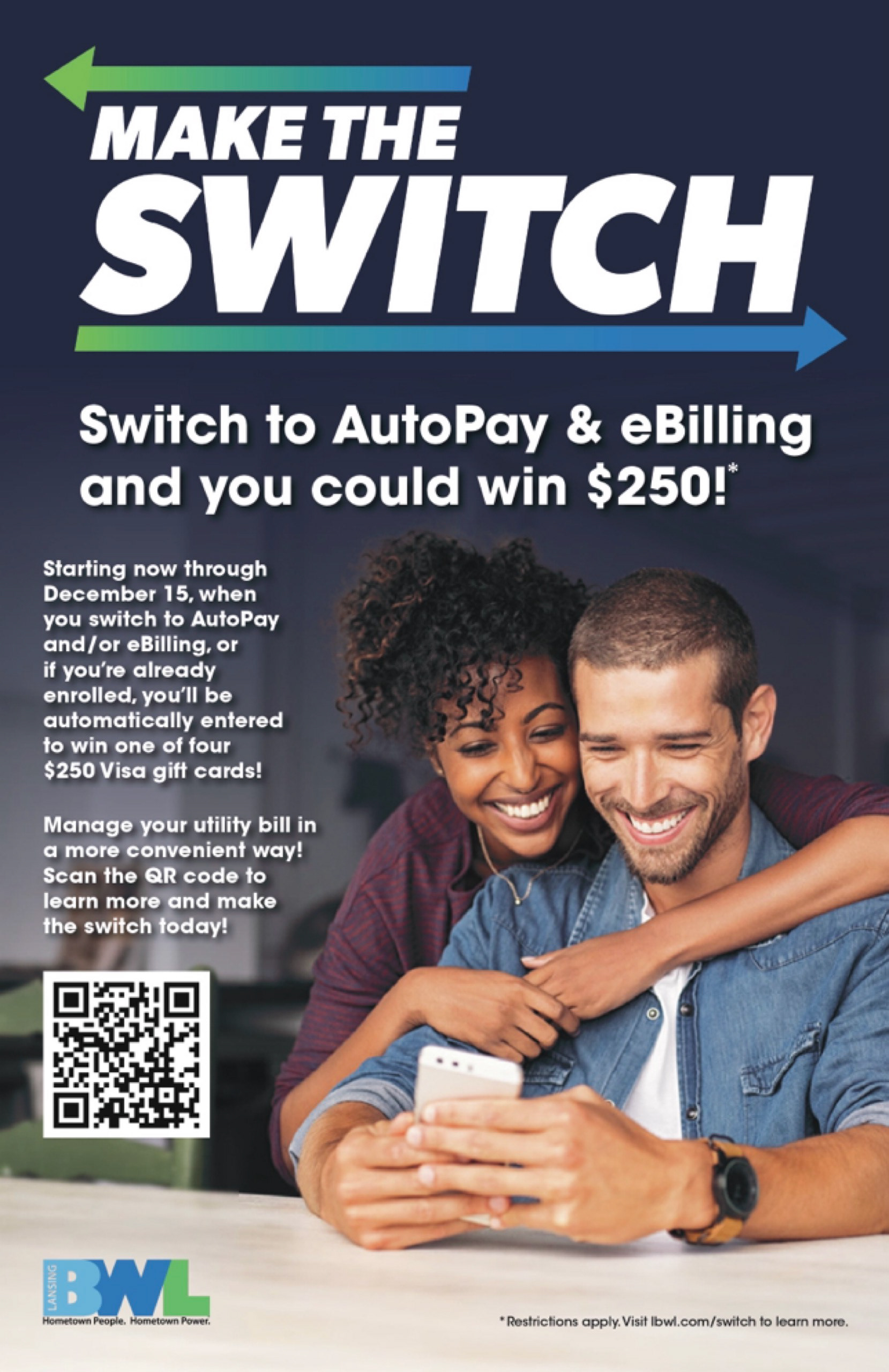 Along with designing the brand for the Make the Switch campaign, I was also responsible for designing the deliverables including posters, table tents, and other materials.