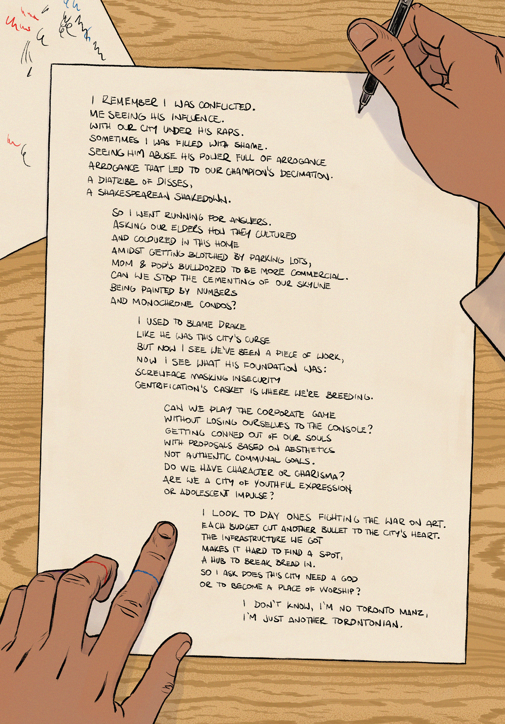 Billboard Artwork for TTC (poem by Martin Gomes)