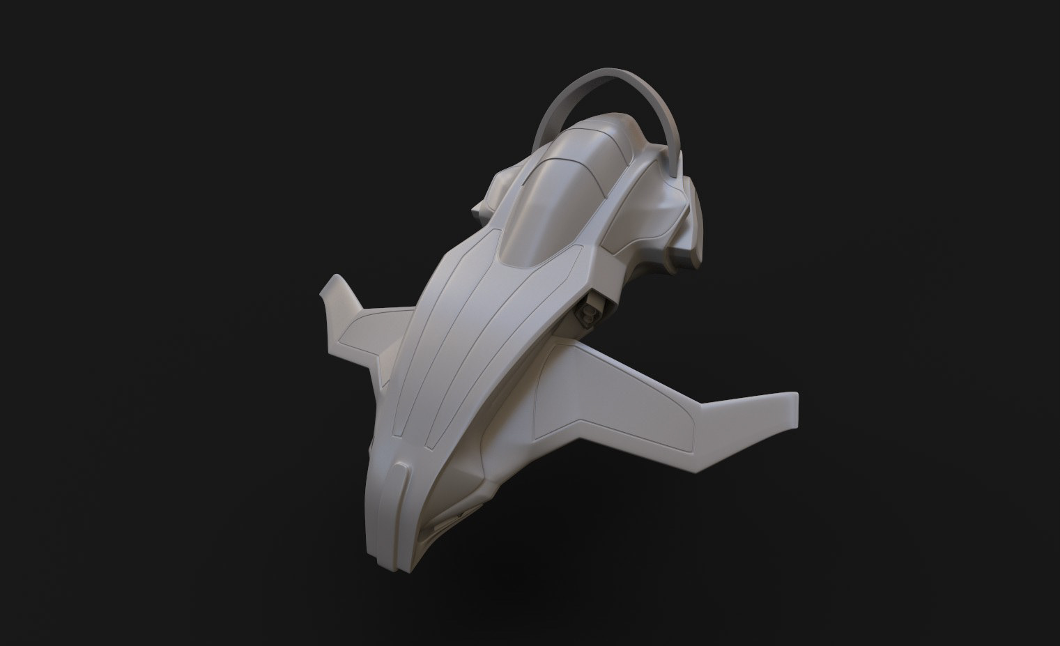 Space Cruiser, Modeling: 3D Max, Textures: Substance Painter, Rendering: Substance Painter