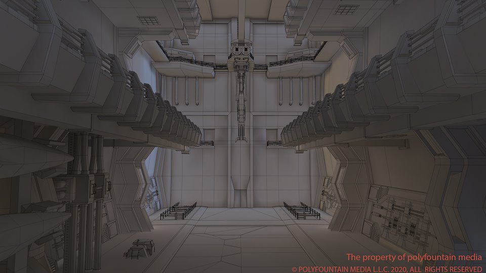 Space Hanger, Modeling: 3D Max,  Rendering: 3D Max Iray
