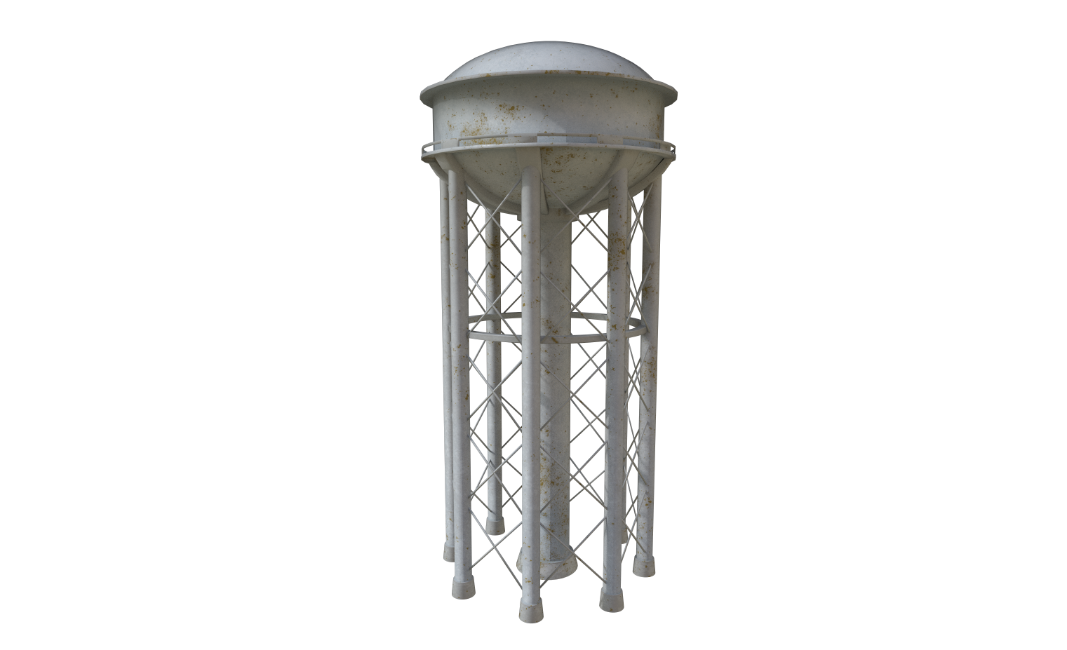Water Tower, Modeling: 3D Max, Textures: Substance Painter, Rendering: Marmoset Tool Bag