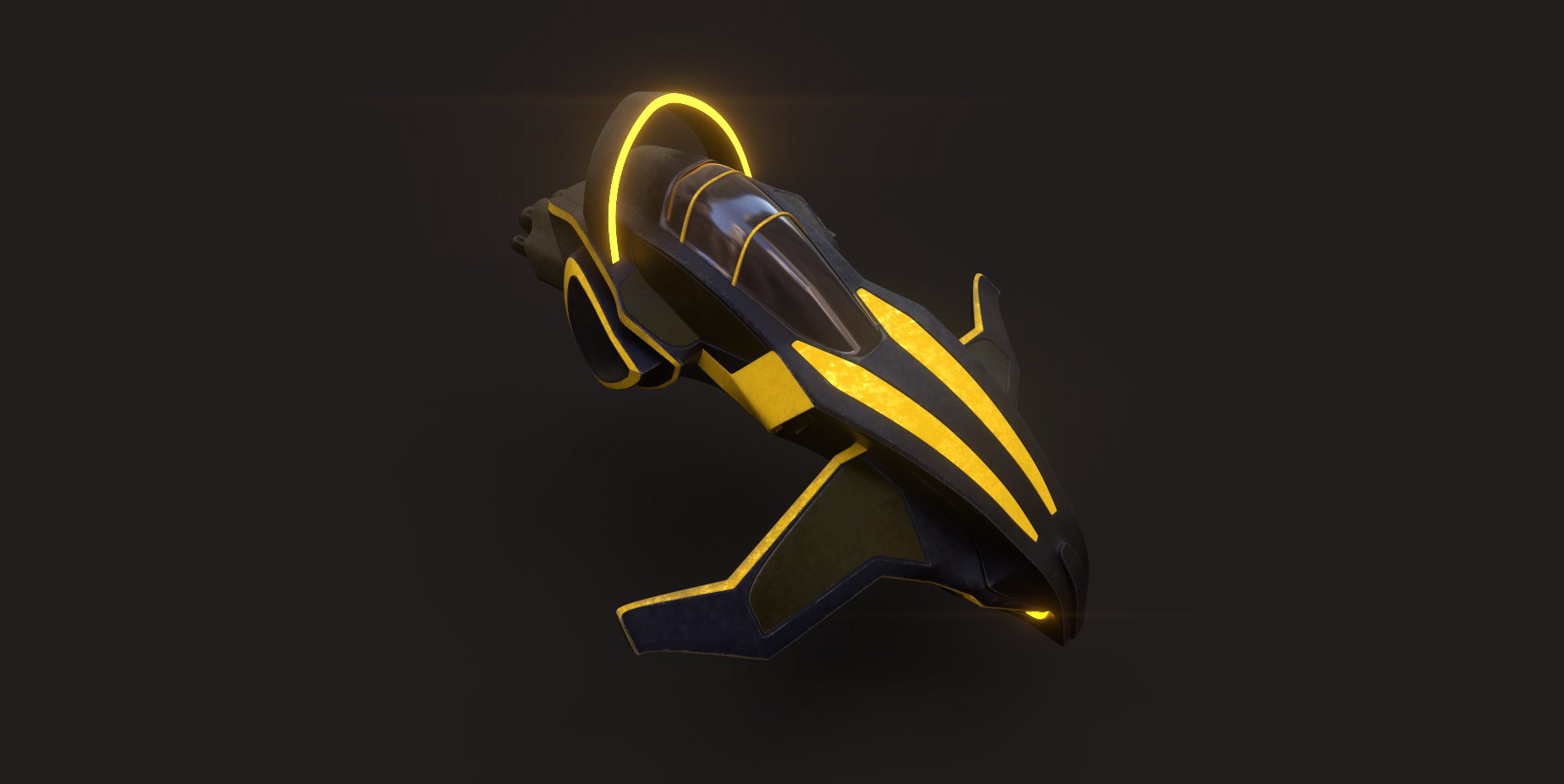 Space Cruiser, Modeling: 3D Max, Textures: Substance Painter, Rendering: Substance Painter