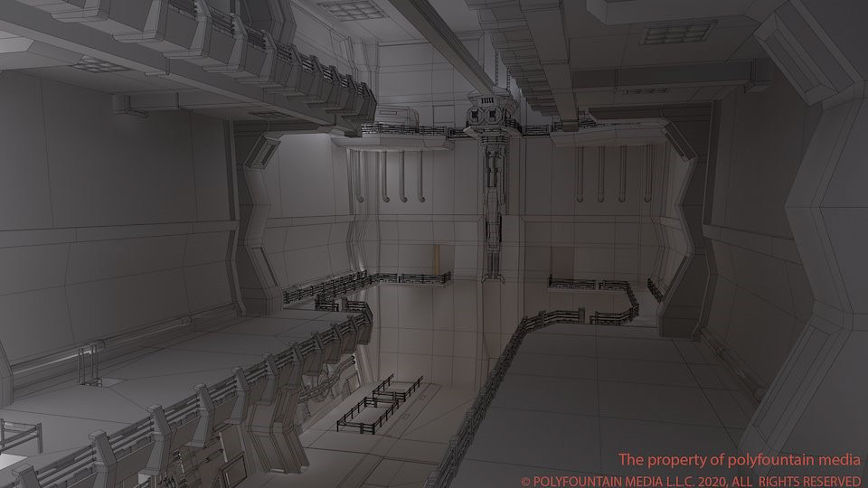 Space Hanger, Modeling: 3D Max,  Rendering: 3D Max Iray