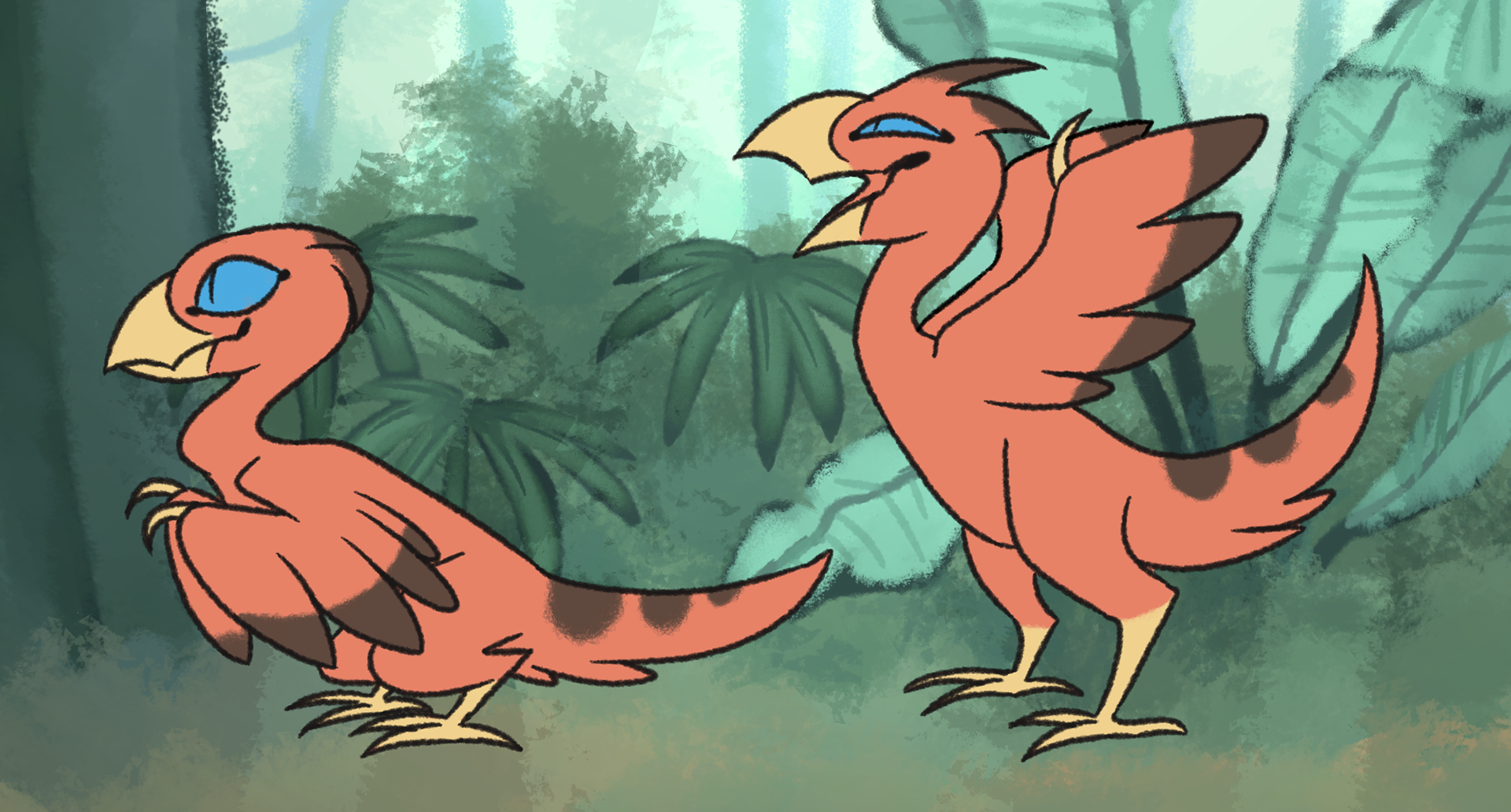 Dino character concept for "Mama."