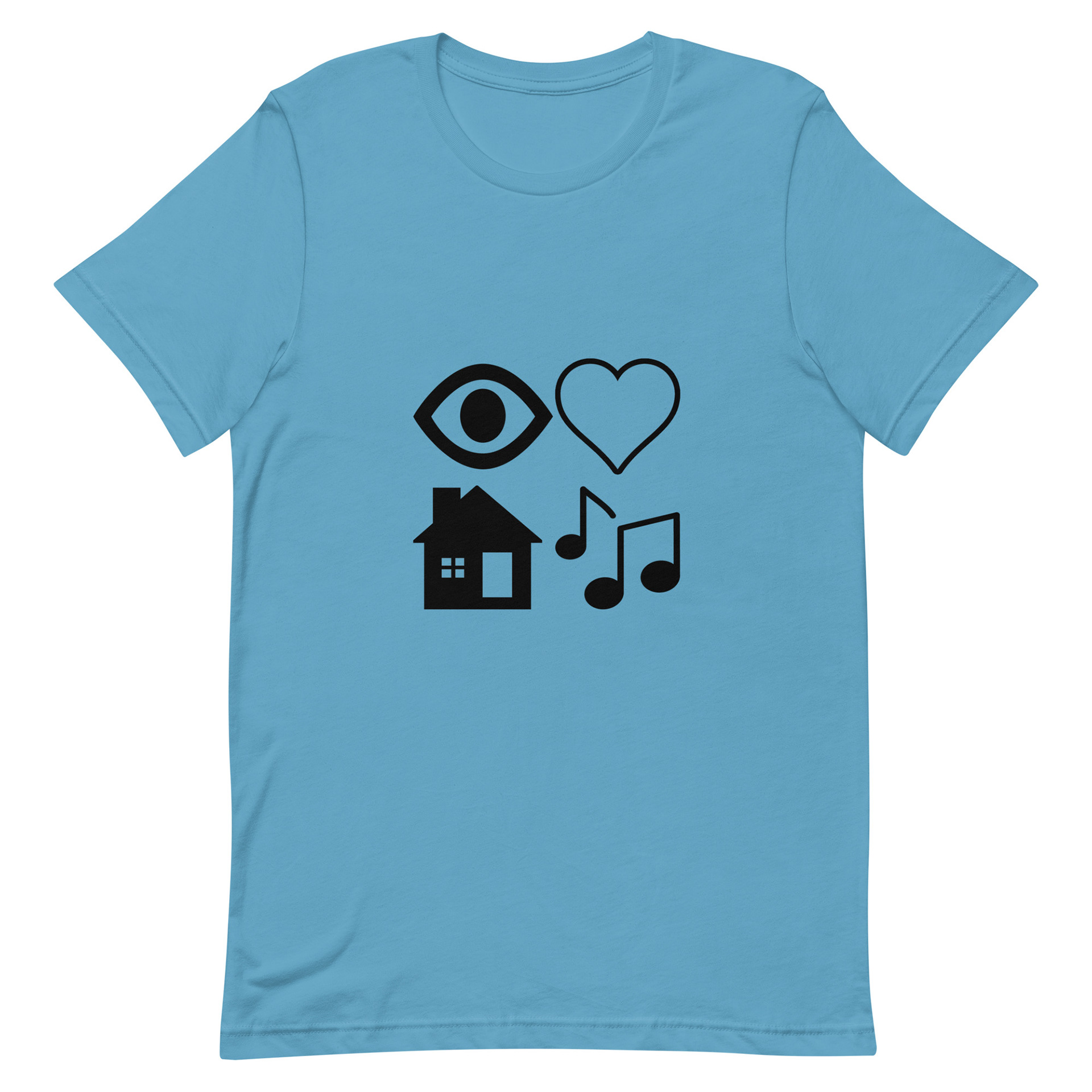 I Love House Music Baby Blue $25
