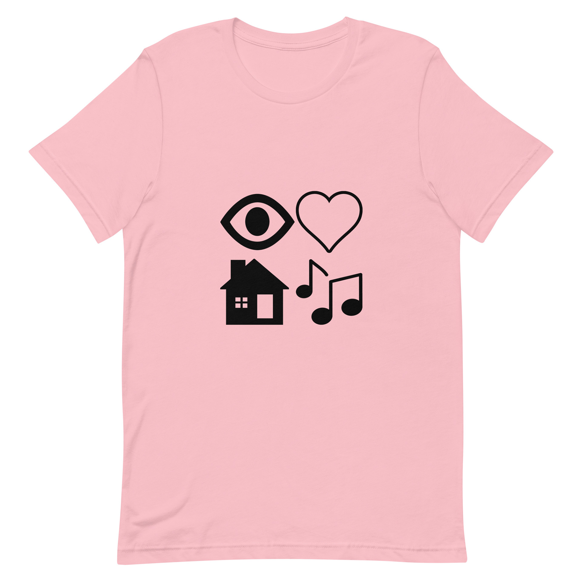 I Love House Music Pink $25