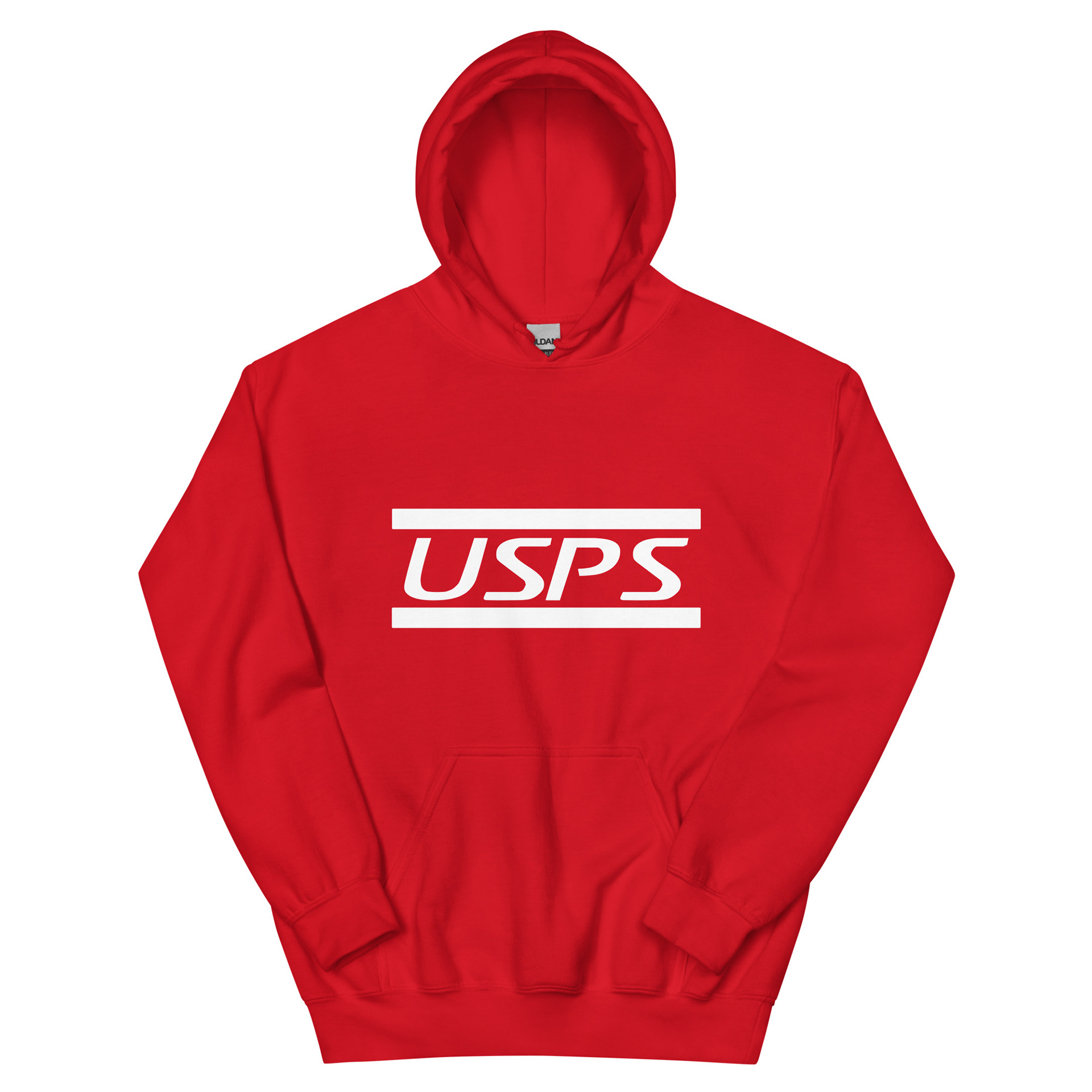 USPS Hoodie Red Pull Over