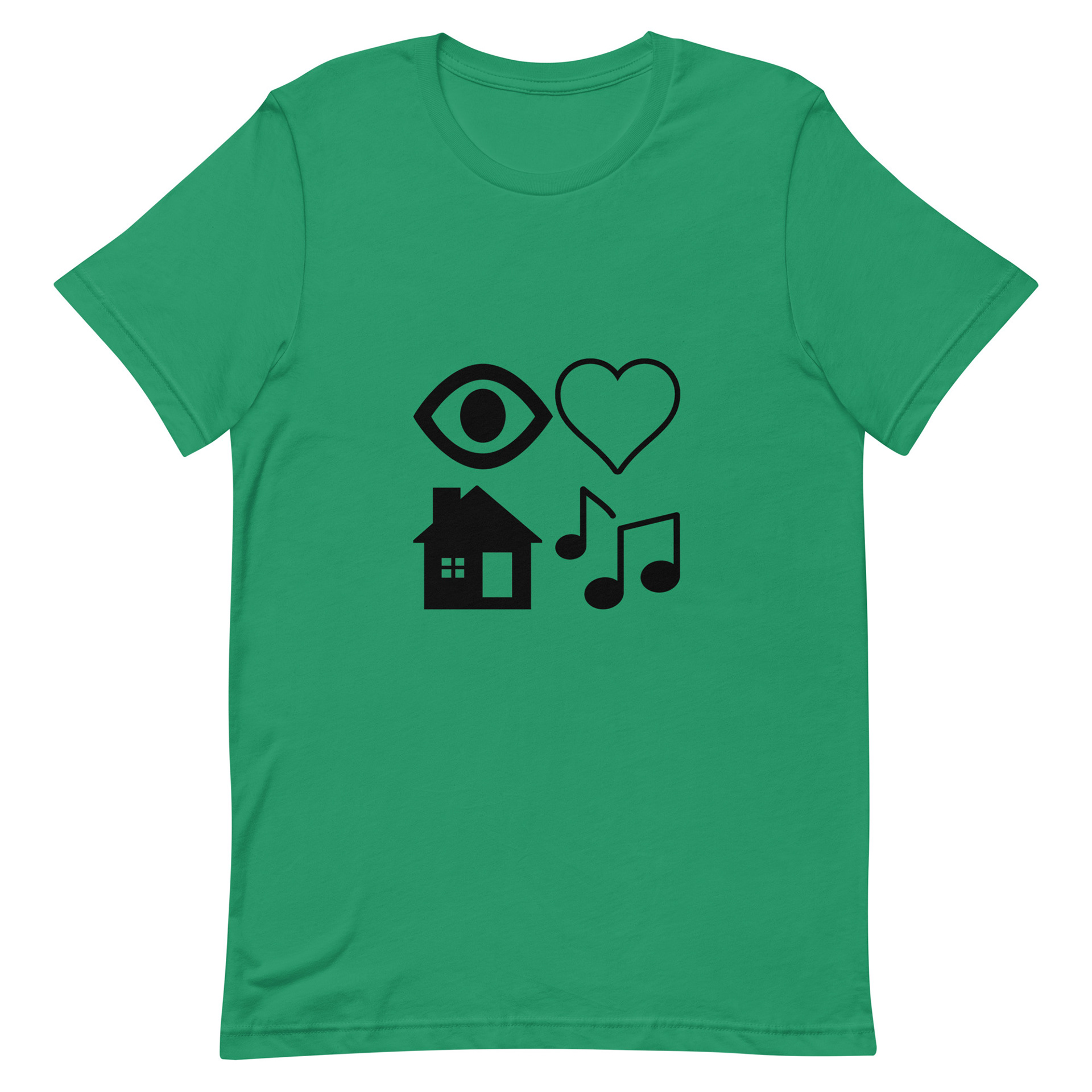 I Love House Music Green $25
