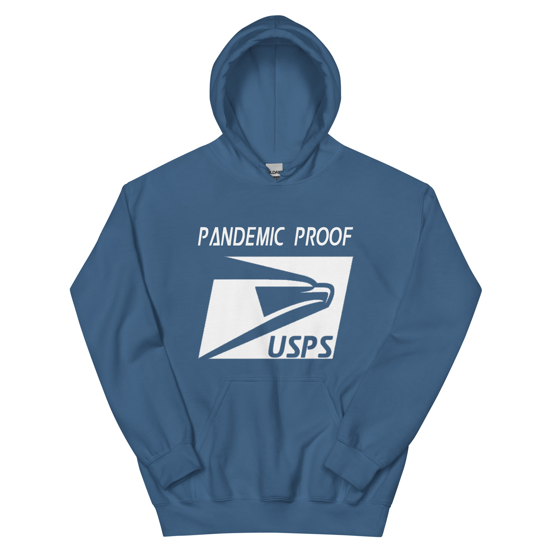 United States postal Service Hoodie USPS Hoodie ALL White Print