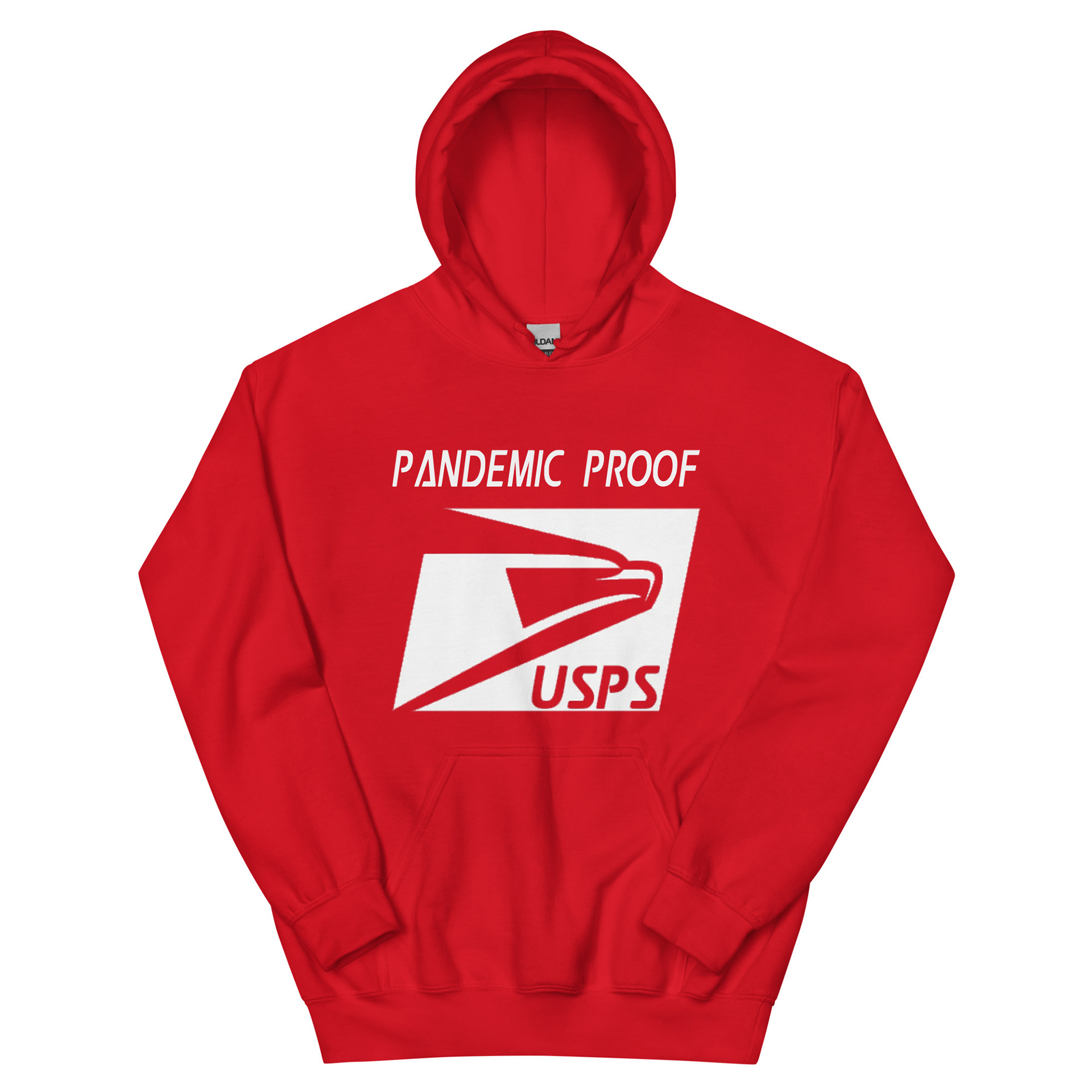 Pandemic Proof Hoodie Red (Pull Over