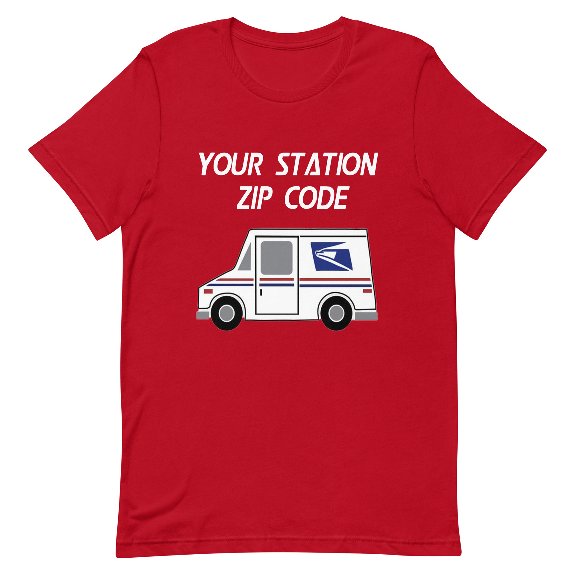 LLV Red w/ Your Station Zip Code