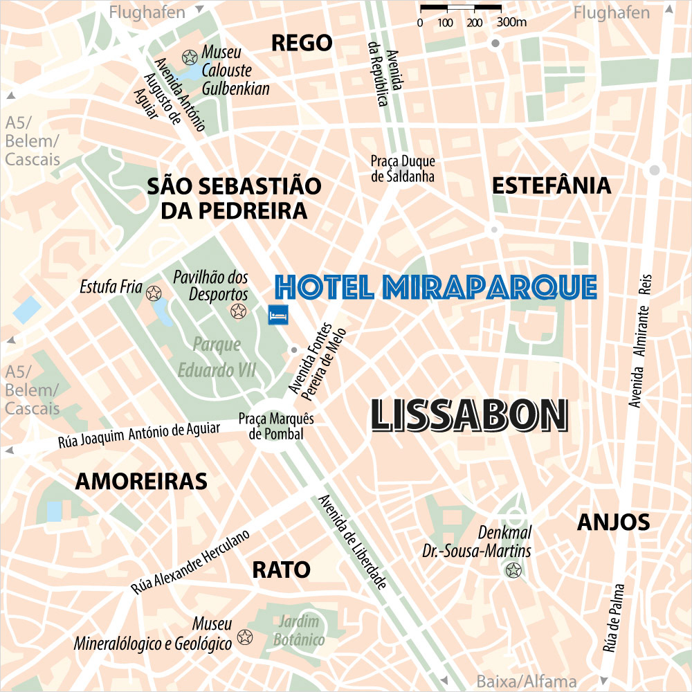 Standortkarte Lissabon