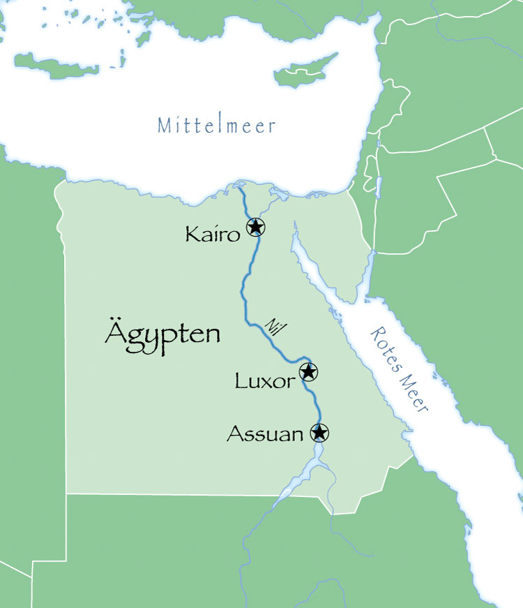 Standortkarte Ägypten