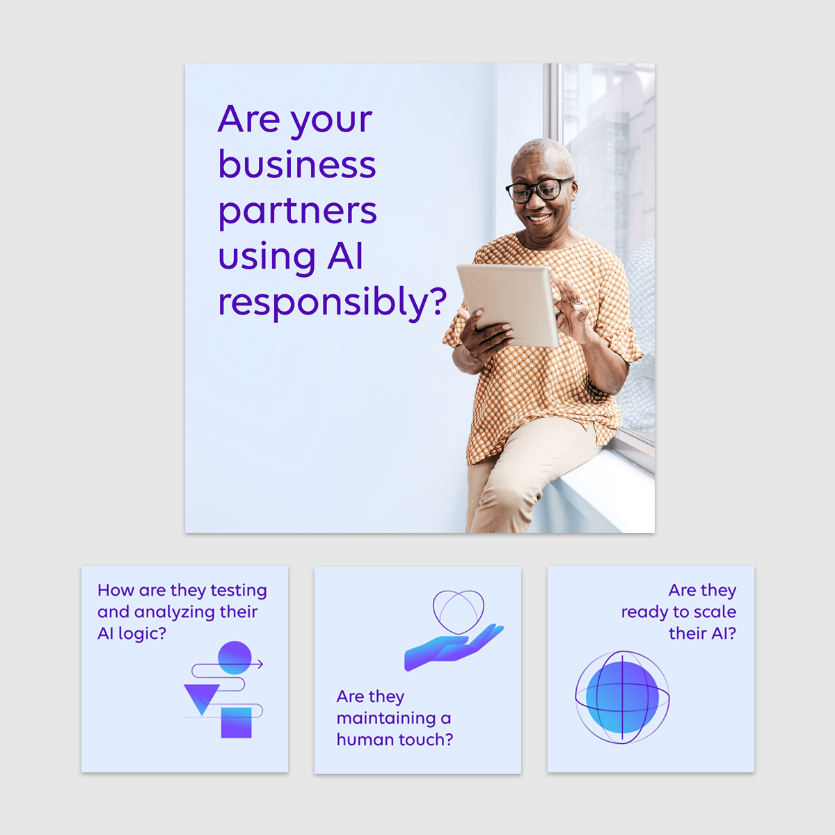 Designed and executed a series of LinkedIn carousel ads for Carelon, focusing on creating a cohesive and engaging visual narrative across multiple frames.