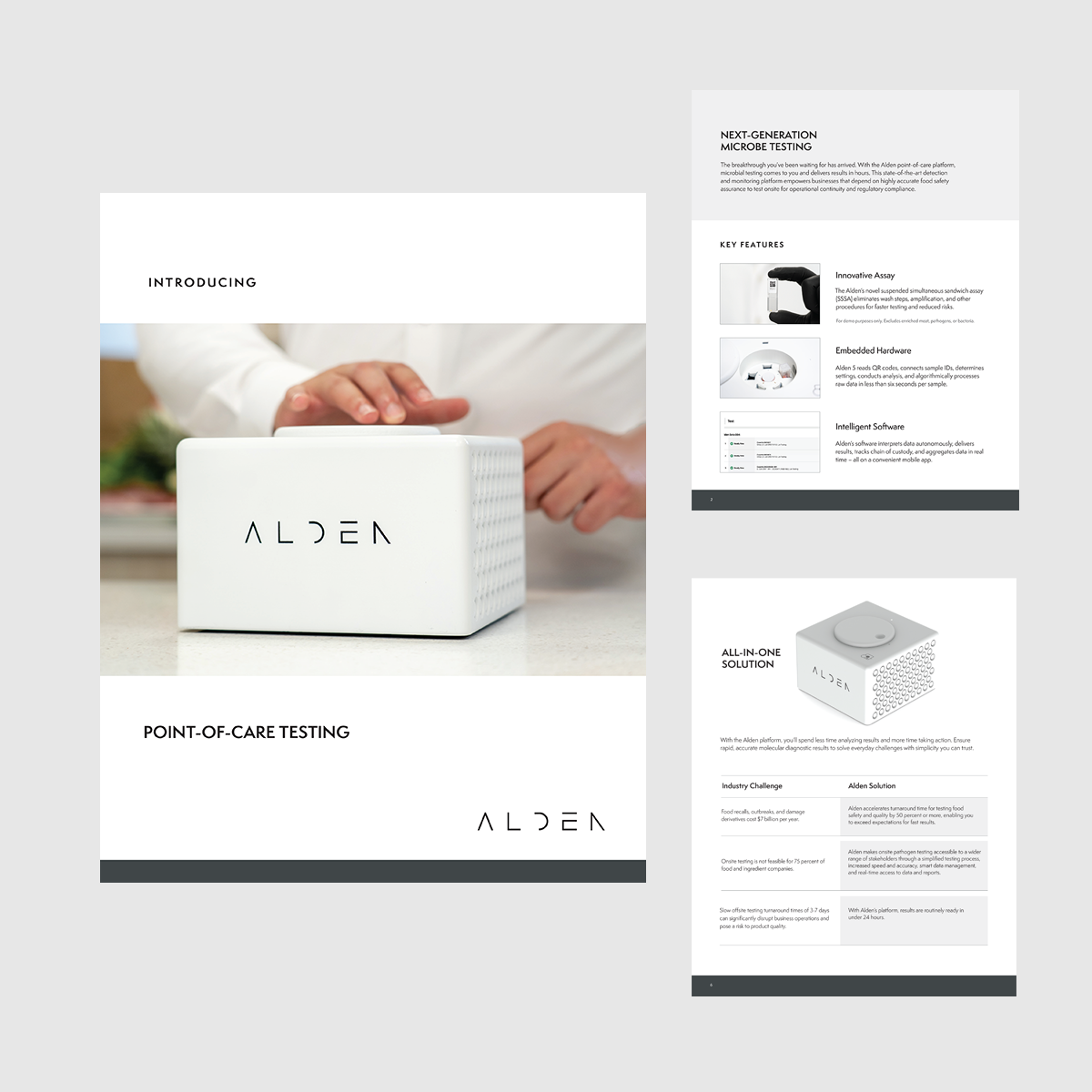 Collaborated with the Alden and Onspire teams to design and deliver a compelling and cohesive digital product design brochure for the Alden 5
