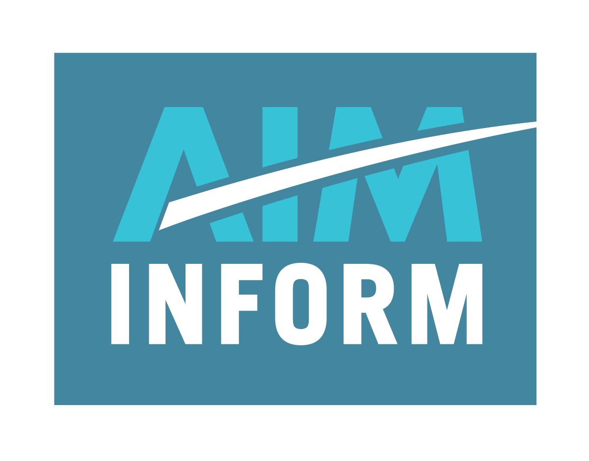 AIM Inform logo design: new brand under AIM Specialty Health