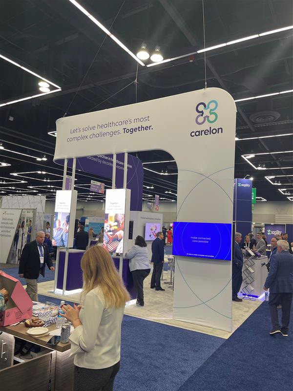 Carelon Brand Launch Booth Design for AHIP Conference 2023- Outside right view