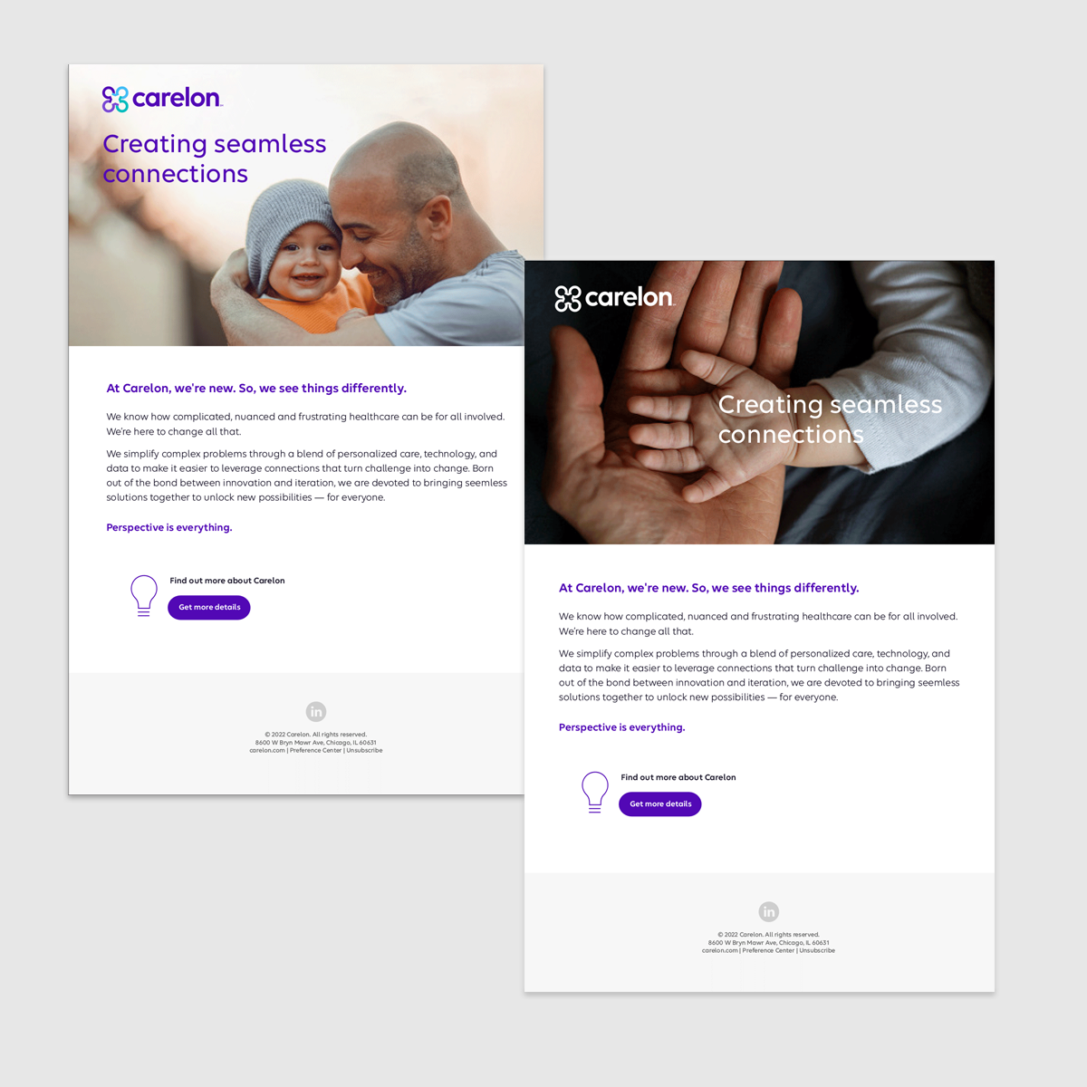 Oversaw the creative strategy and design execution for the Carelon Brand Launch advertising campaign.